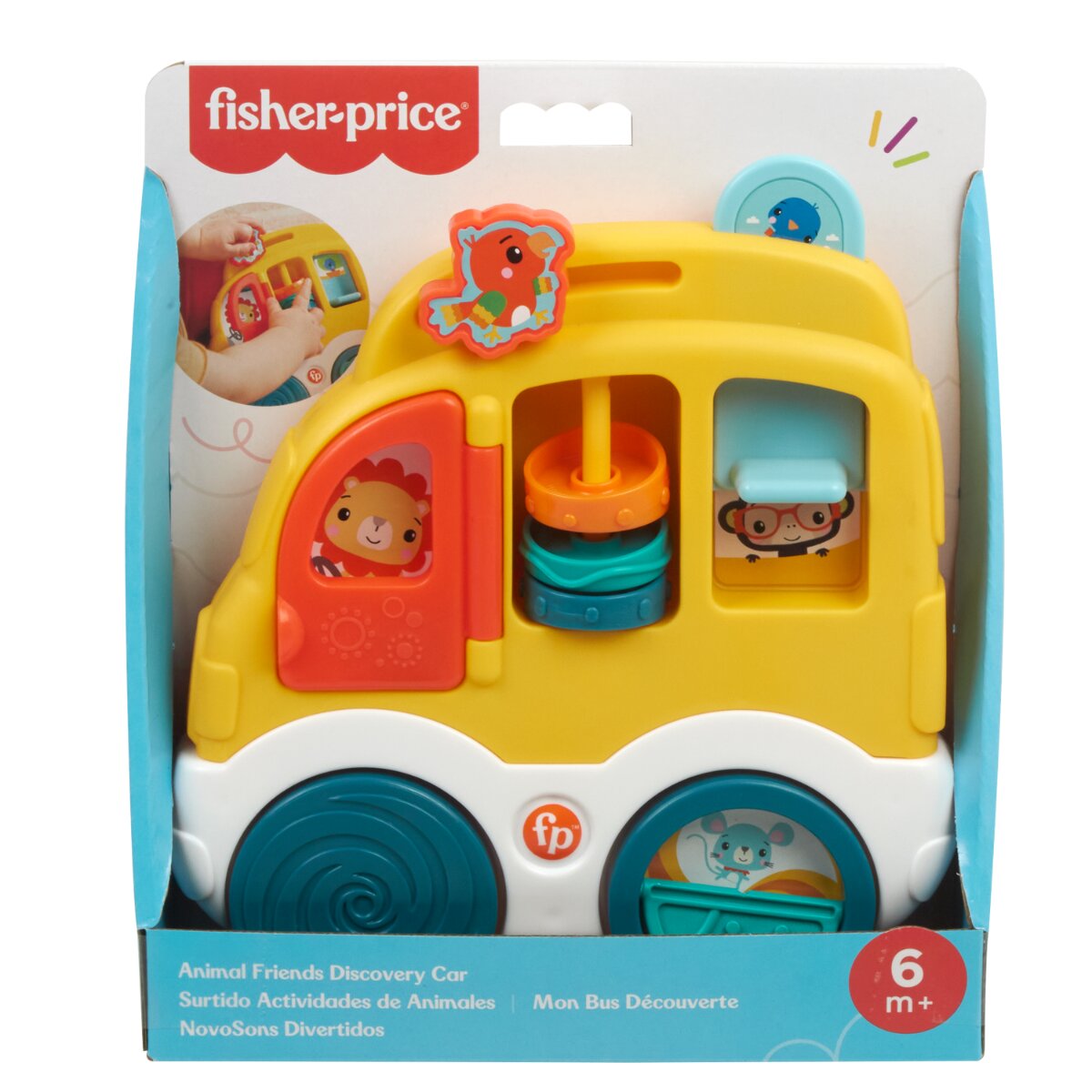 FISHER PRICE Jucarie cu activitati Animal Friends Discovery Masinuta HXK33