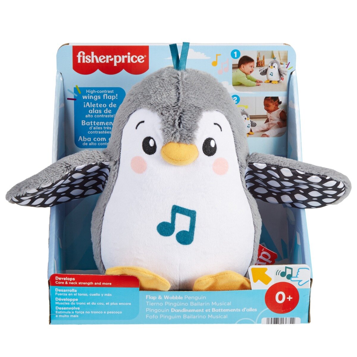 FISHER PRICE Jucarie de plus Pinguin muzical HNC10