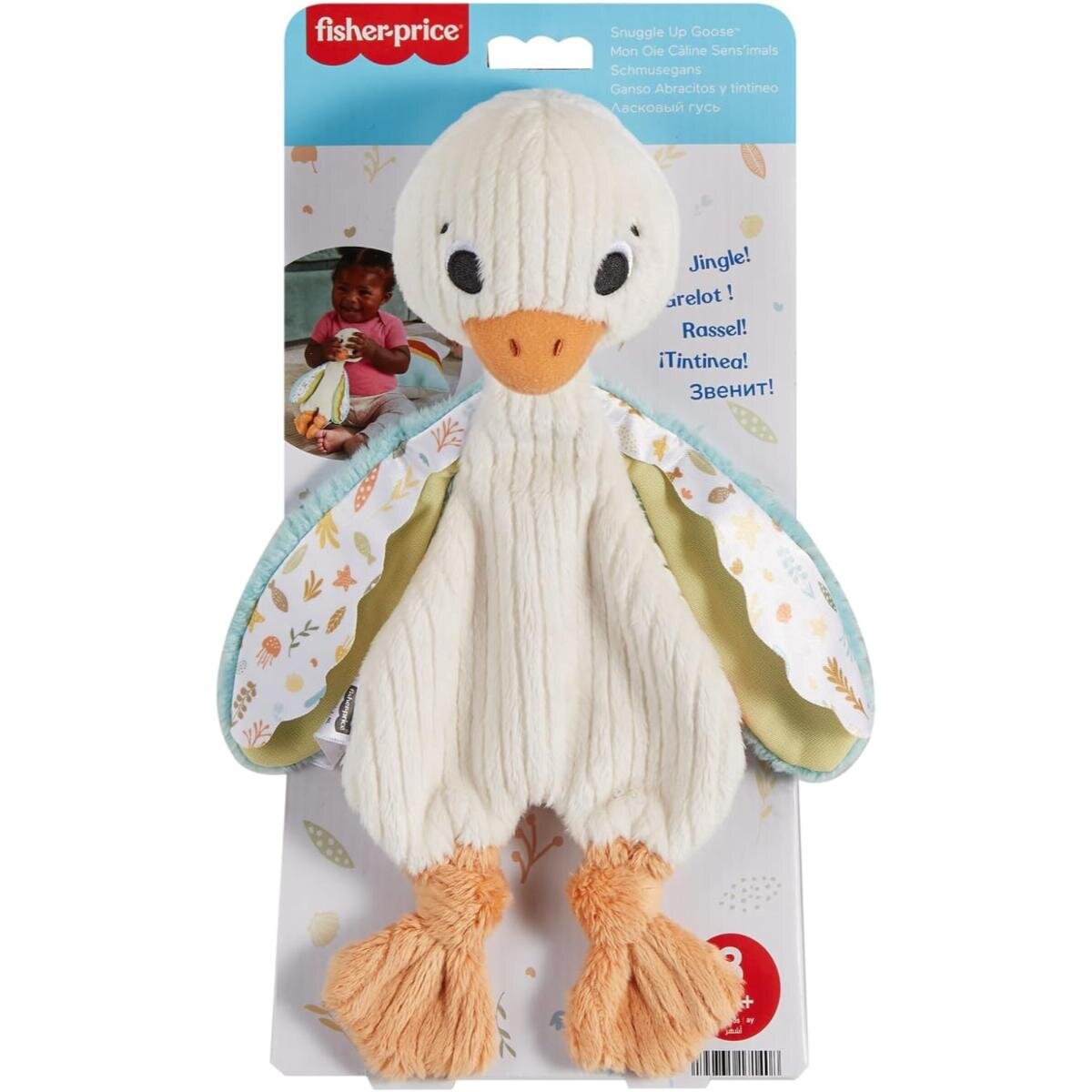 FISHER PRICE Jucarie de plus senzoriala Snuggle Up Goose HRB16