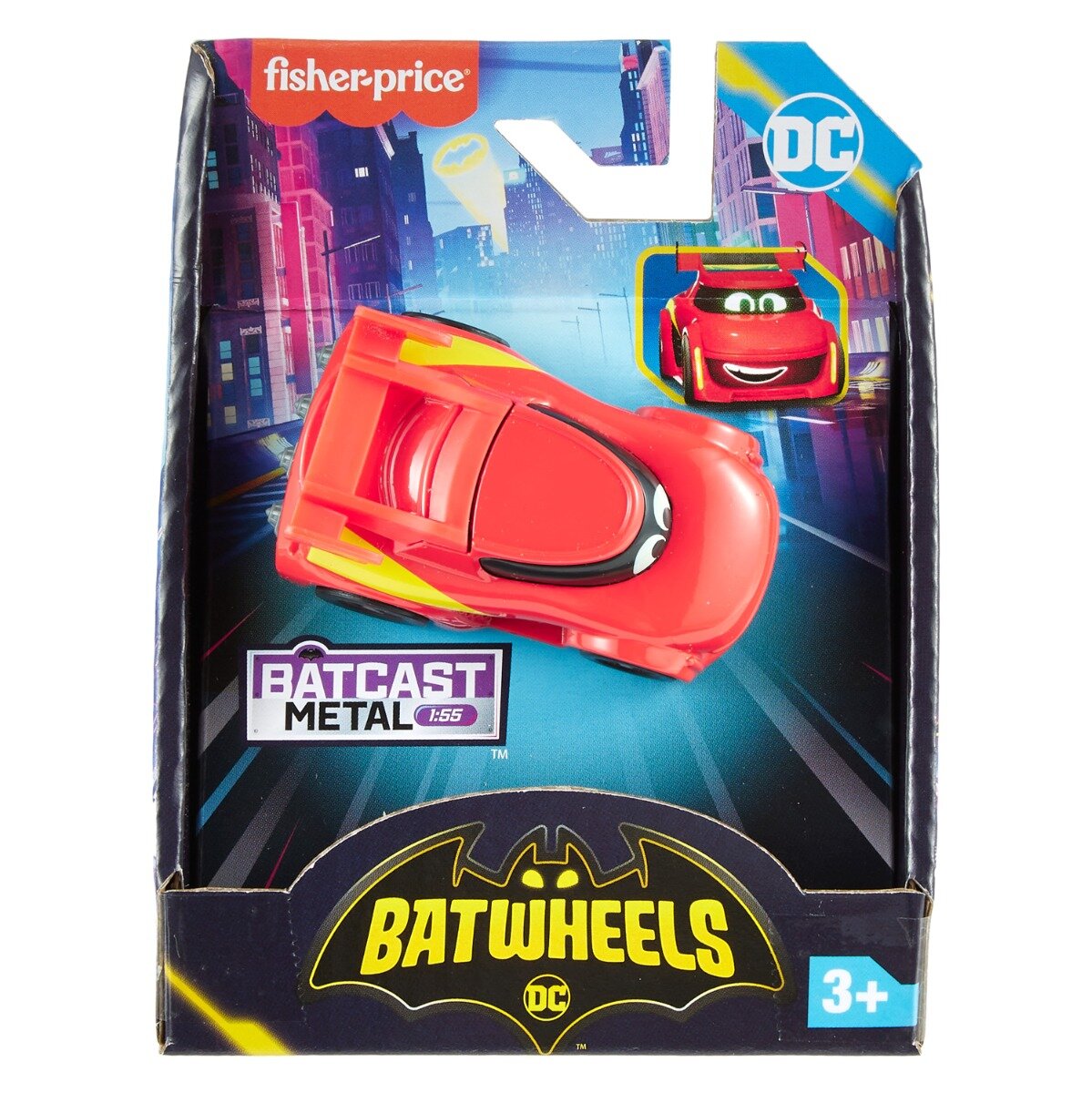 FISHER PRICE Mini vehicul din metal Batwheels Race Batcave HML17