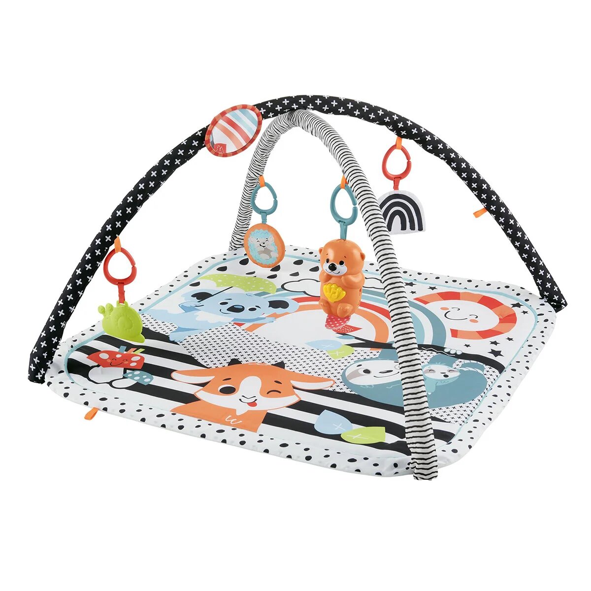 FISHER PRICE Saltea de activitati pentru bebelusi 3 in 1 Glow and Grow Gym HBP41