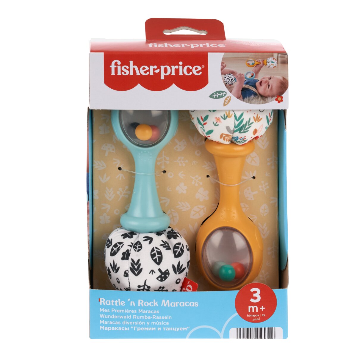 FISHER PRICE Set 2 zornaitoare Rattle n Rock Maracas HMF34