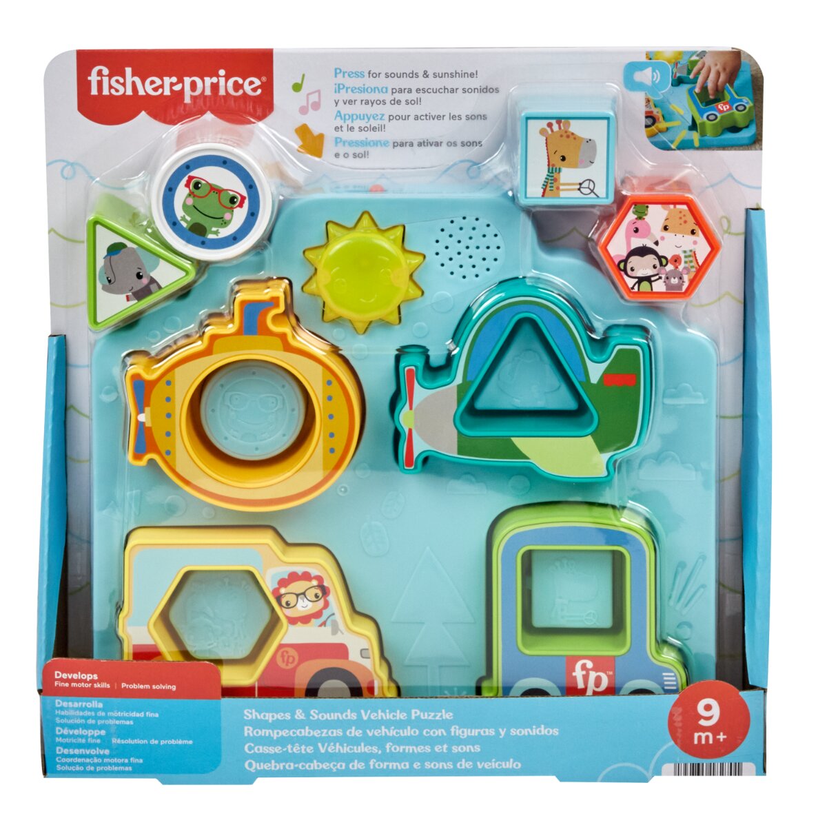 FISHER PRICE Set cu forme si vehicule cu sunete HRP31