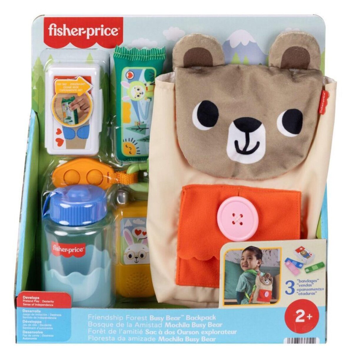 FISHER PRICE Set jucarii in rucsac Friendship Forest Busy Bear JLB86