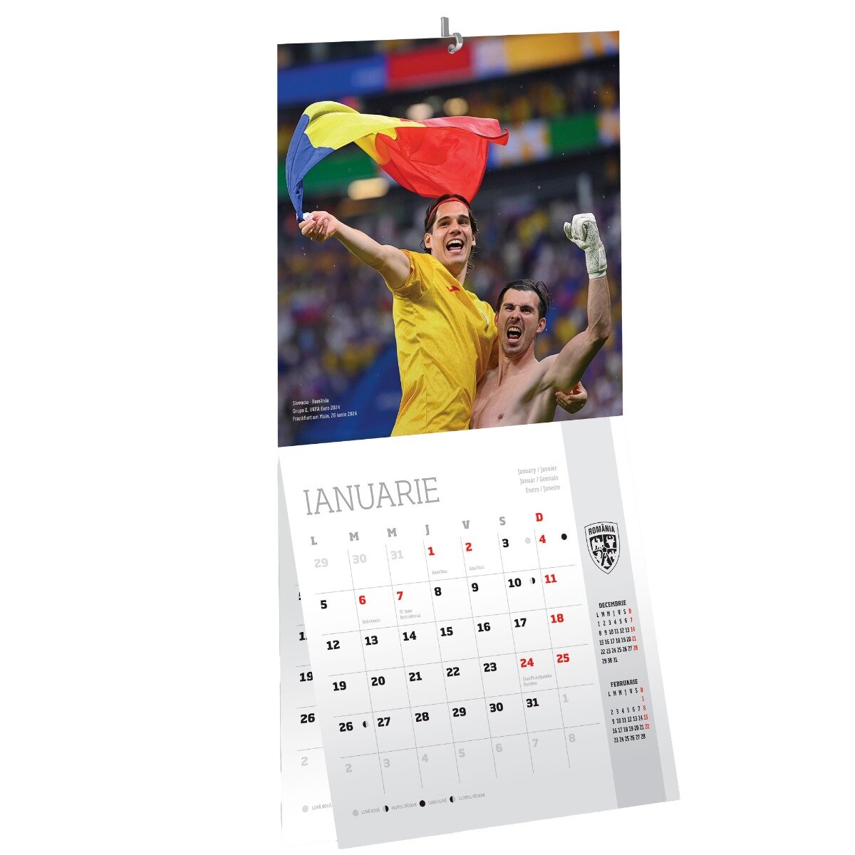 FRF Calendar de perete 2026 Echipa Nationala de Fotbal