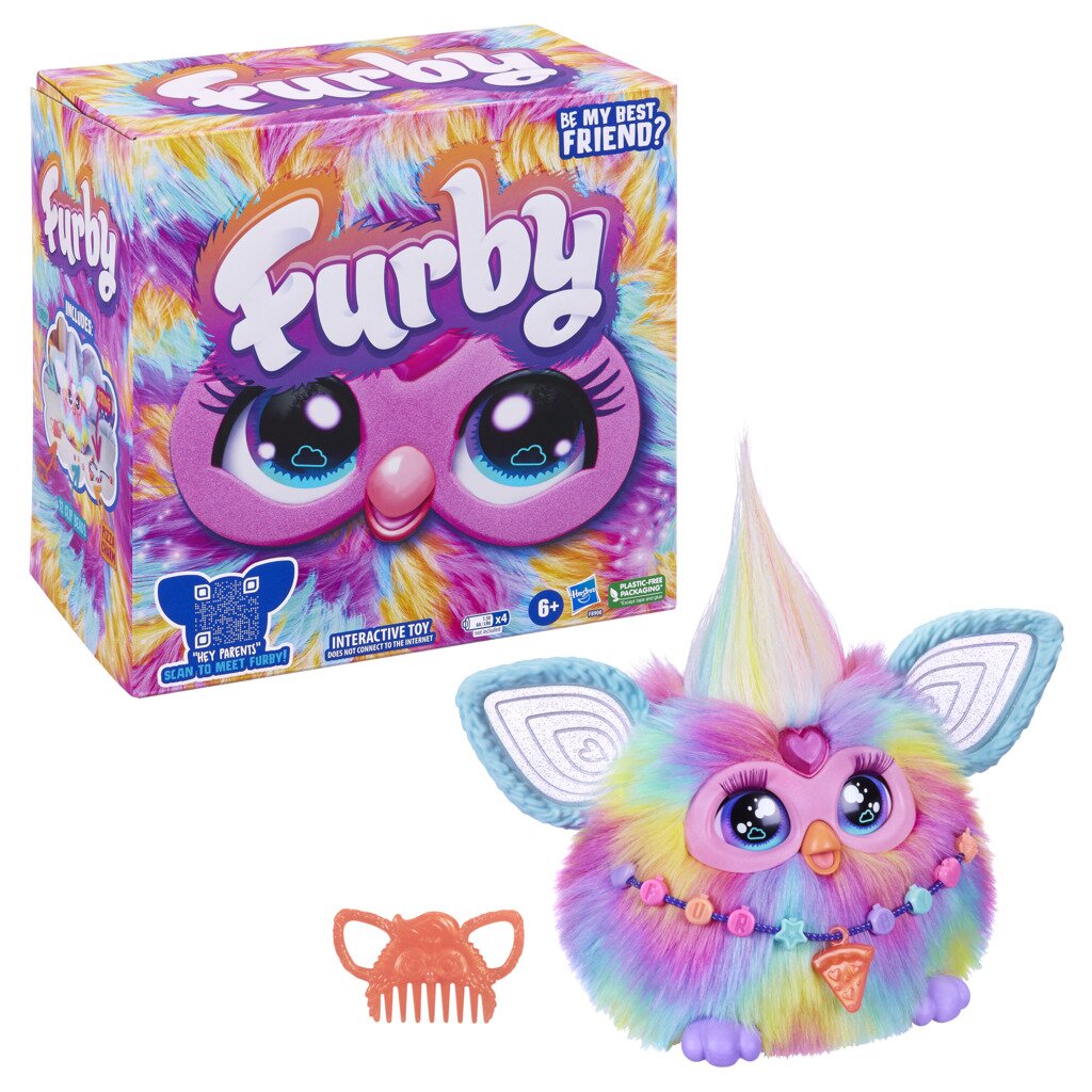 Furby Jucarie de plus interactiva Tye Die 15 cm