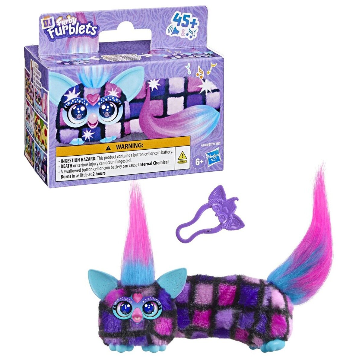 Furby Mini jucarie de plus interactiva Dj Furblets Dis-Co-Dazz G1780
