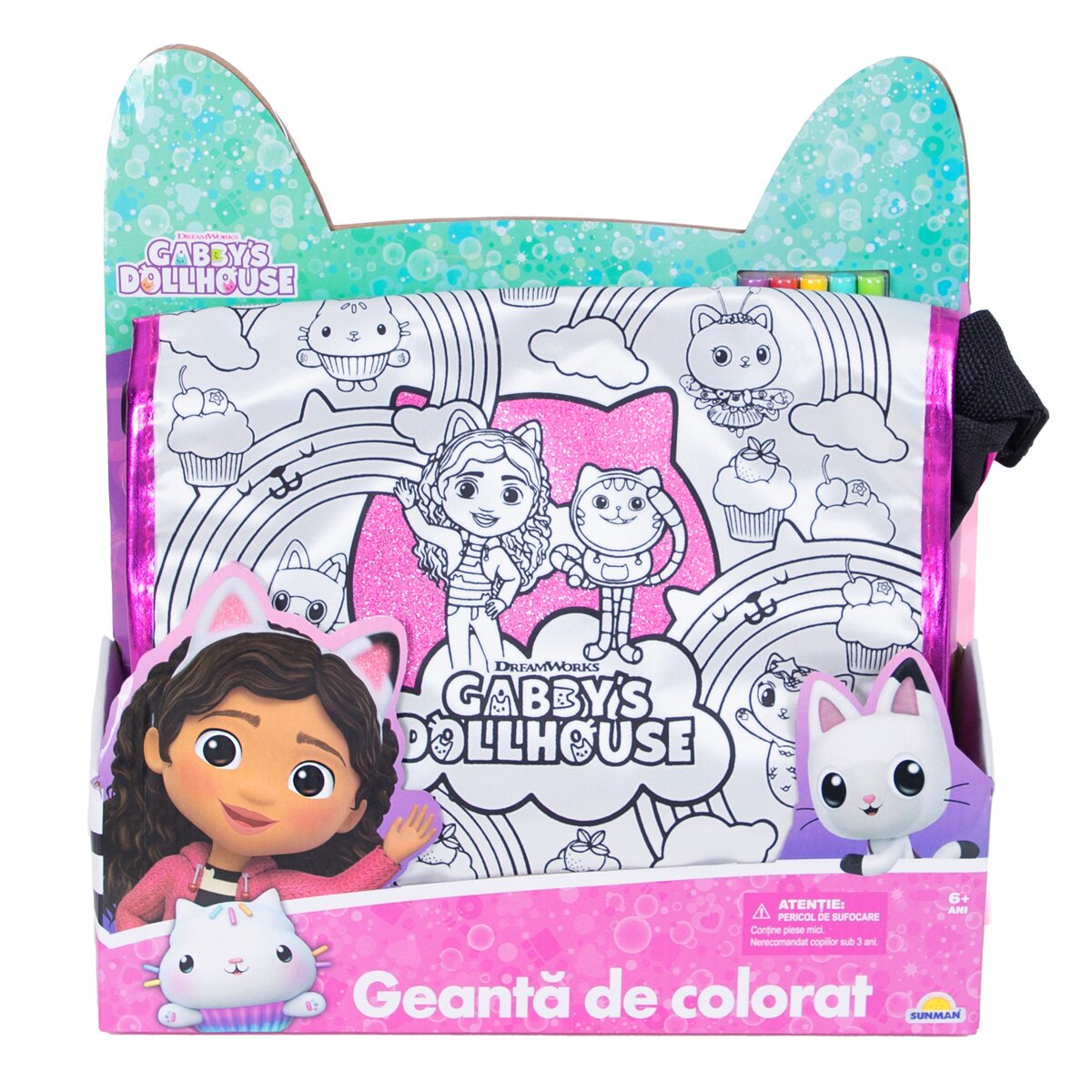 Gabby's Dollhouse Geanta de colorat Gabbys Dollhouse