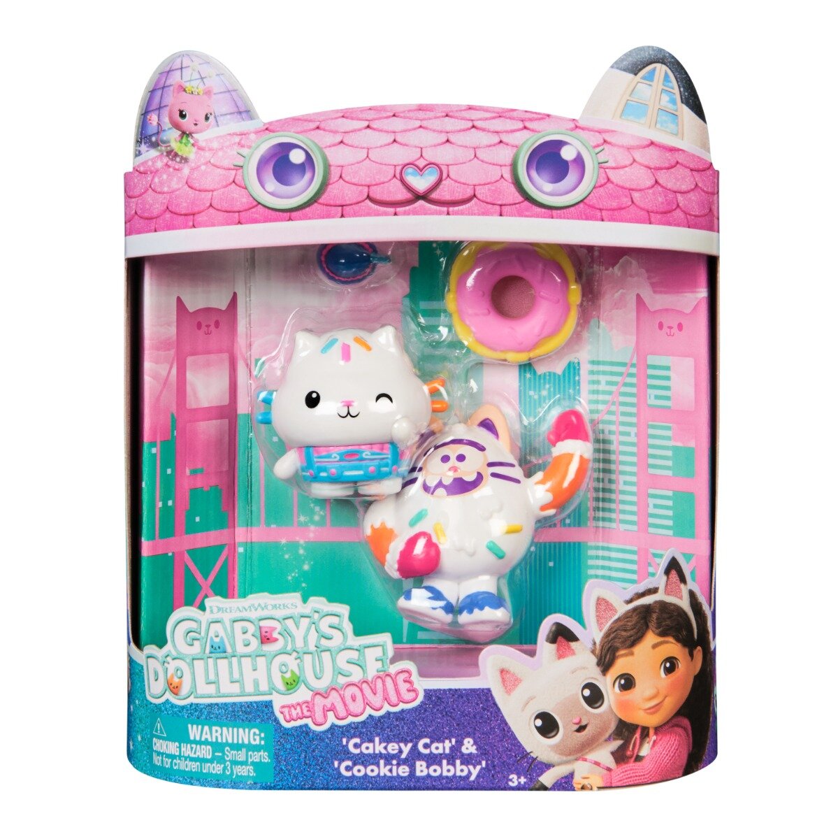 Gabby's Dollhouse Set 2 figurine Gabbys Dollhouse Cakey Cat si Cookie Bobby 20151834