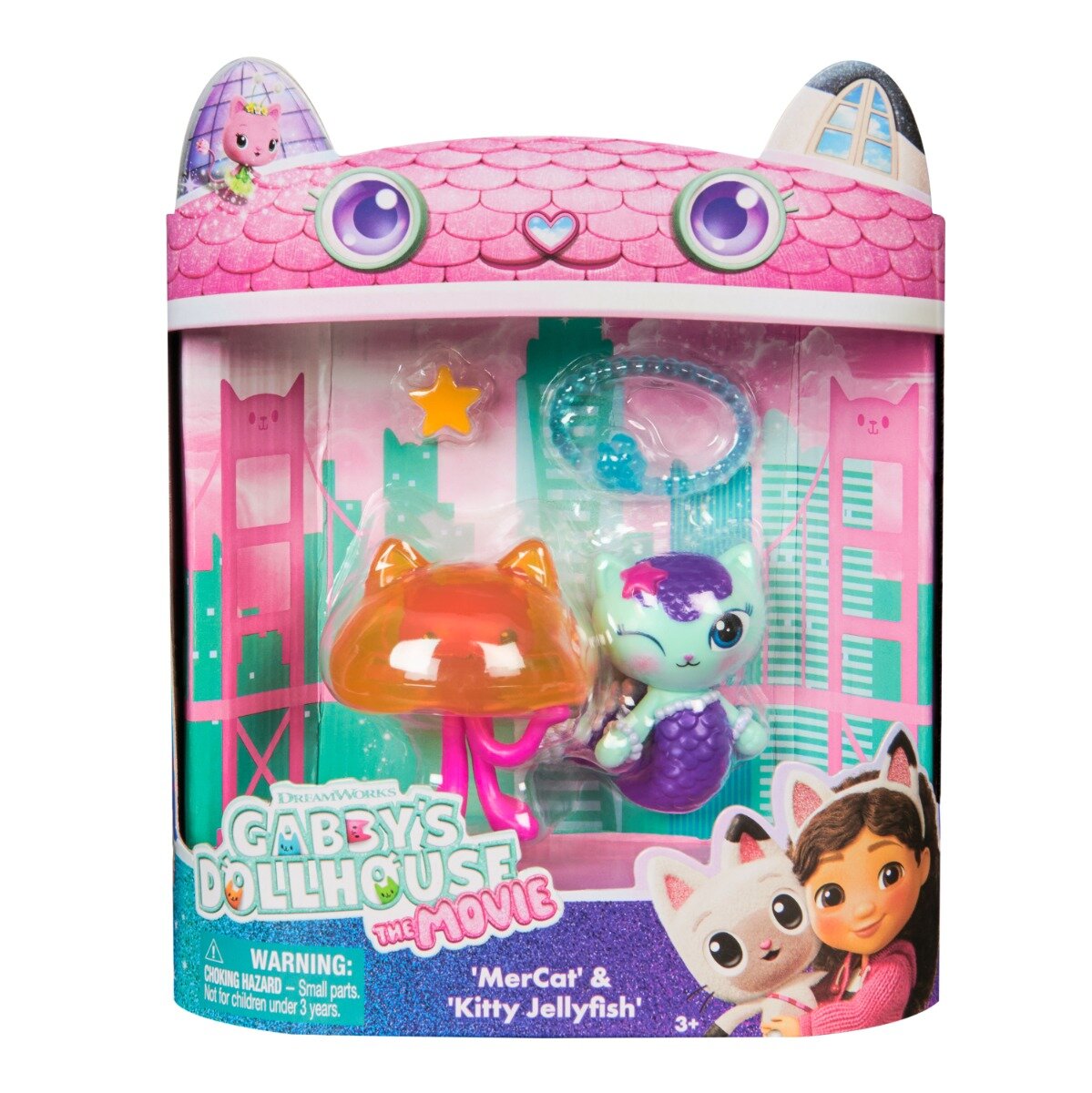 Gabby's Dollhouse Set 2 figurine Gabbys Dollhouse Mer Cat si Kitty Jellyfish 20151836