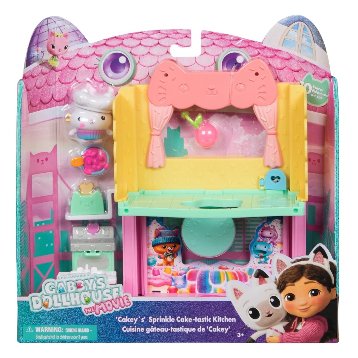 Gabby's Dollhouse Set de joaca cu figurine Gabbys Dollhouse Cakey Sprinkle Cake-tastic kitchen 20151913
