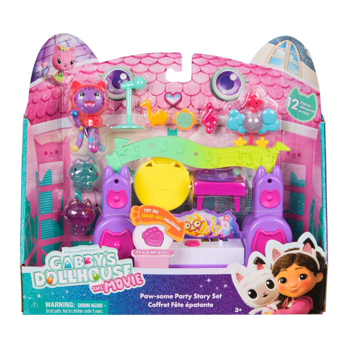 Gabby's Dollhouse Set de joaca cu figurine Gabbys Dollhouse Paw-some Party Story 12 piese 6074118