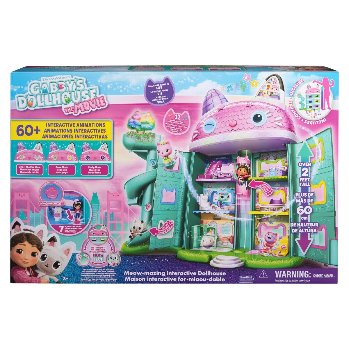 Gabby's Dollhouse Set de joaca Gabbys Dollhouse Casuta interactiva Meow-mazing 6074339