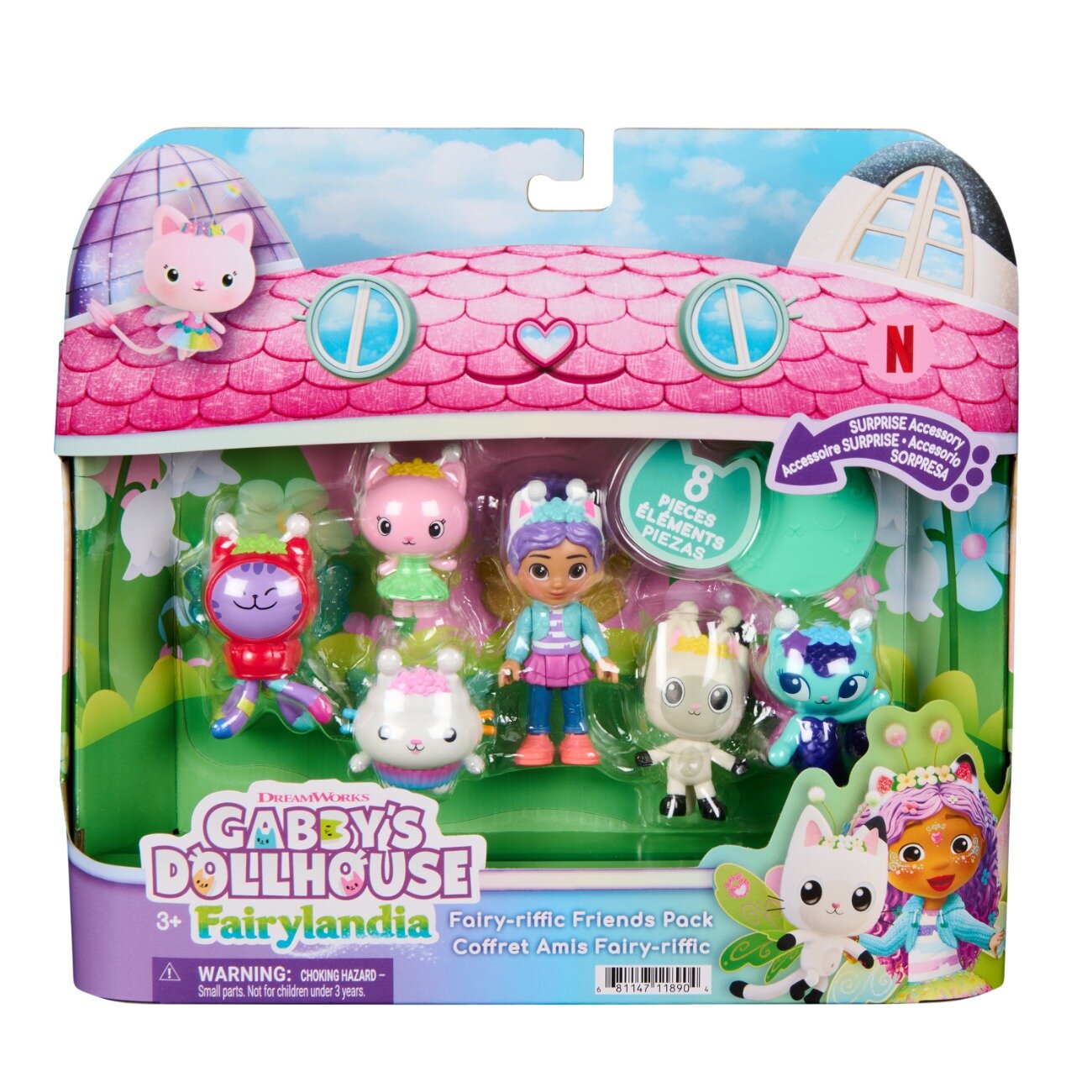 Gabby's Dollhouse Set de joaca Gabbys Dollhouse Fairylandia Fairy-Riffic Friends 6076262