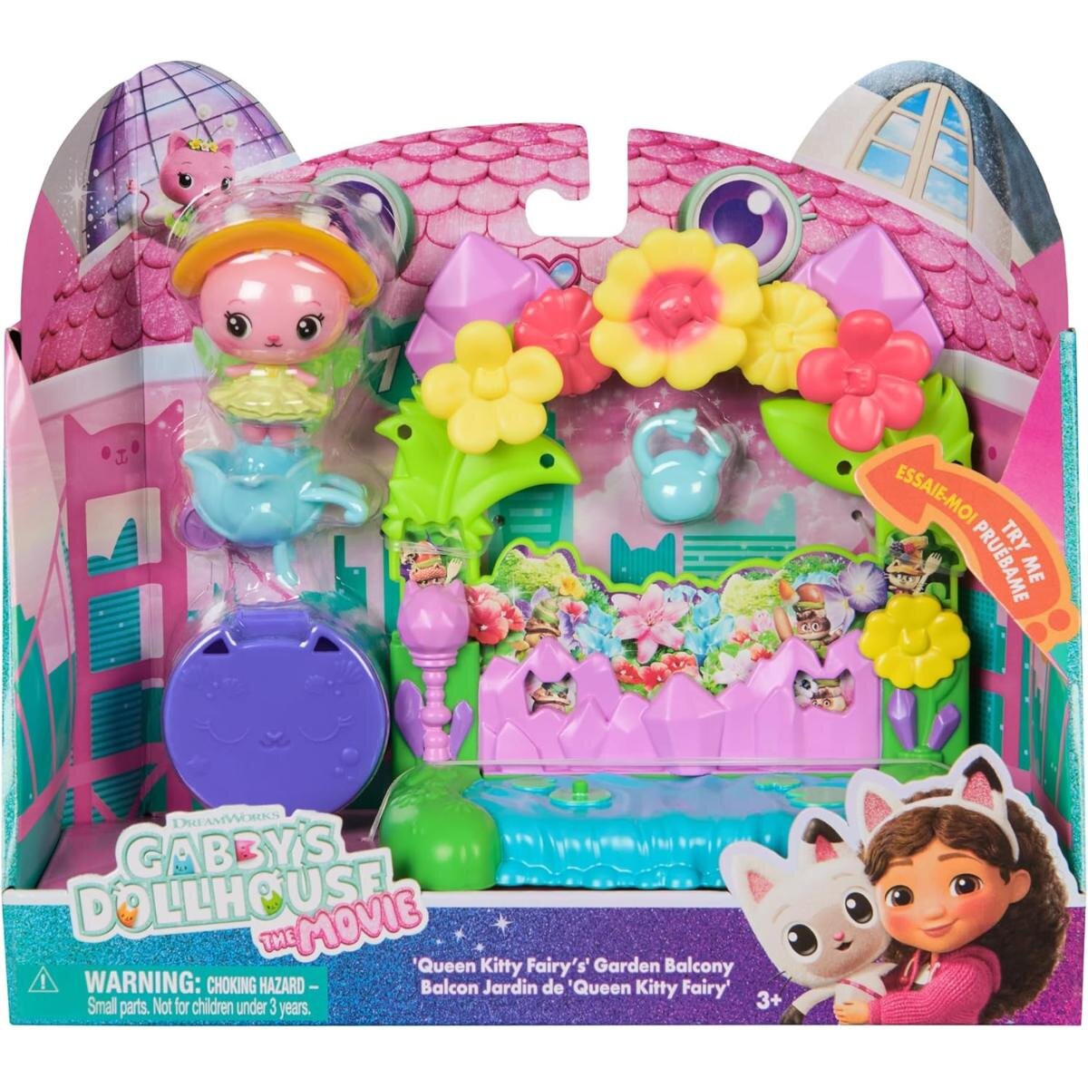 Gabby's Dollhouse Set de joaca Gabbys Dollhouse Queen Kitty Fairy Garden Balcony 6074165
