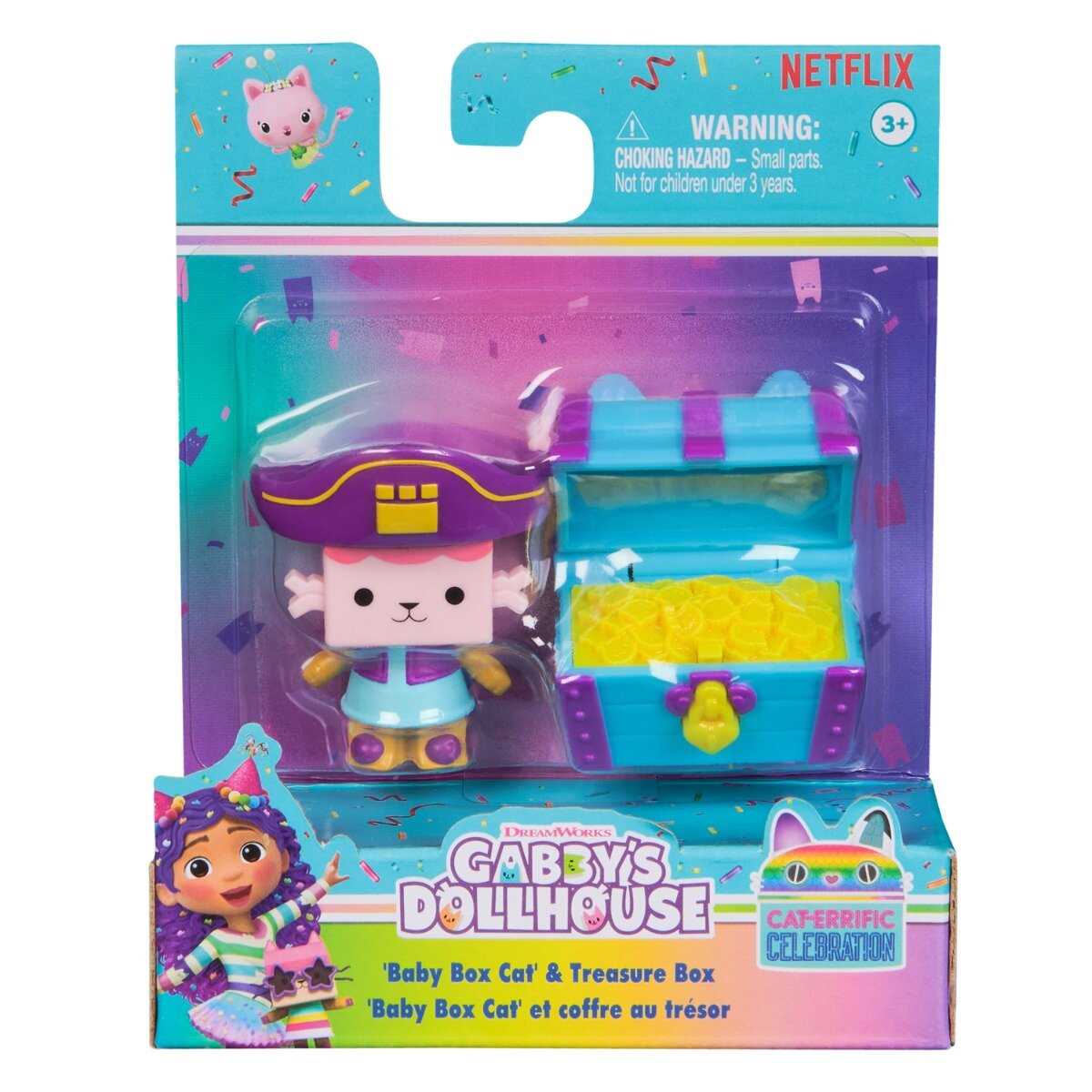 Gabby's Dollhouse Set figurina si accesoriu Gabbys Dollhouse Baby Box Cat si Treasure Box 20149924