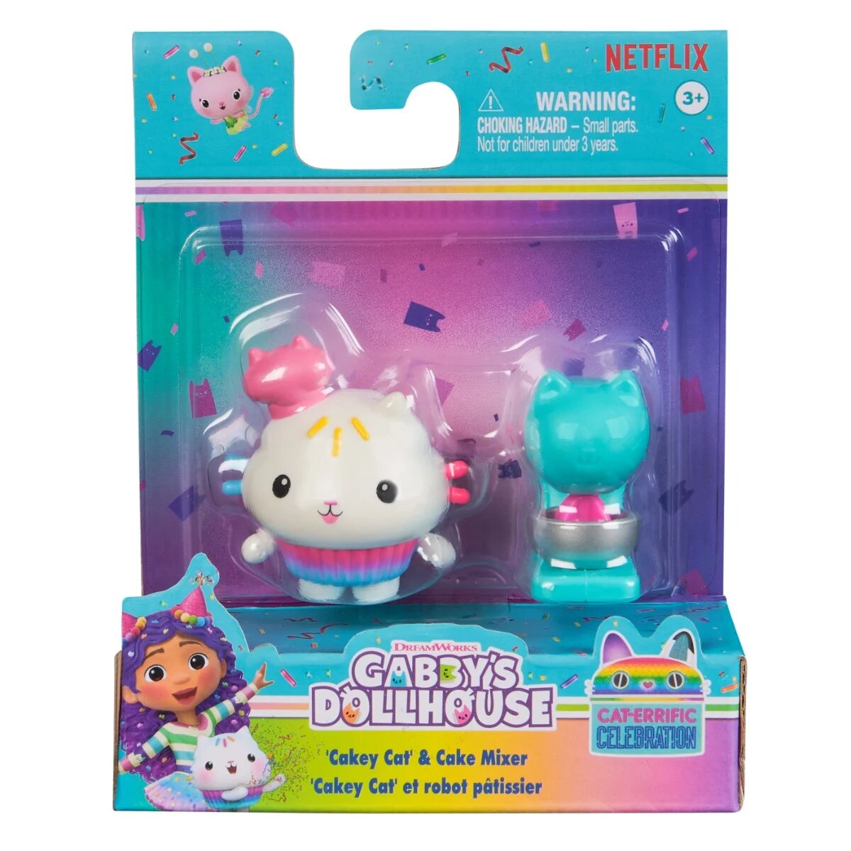 Gabby's Dollhouse Set figurina si accesoriu Gabbys Dollhouse Cakey Cat si Cake Mixer 20149925