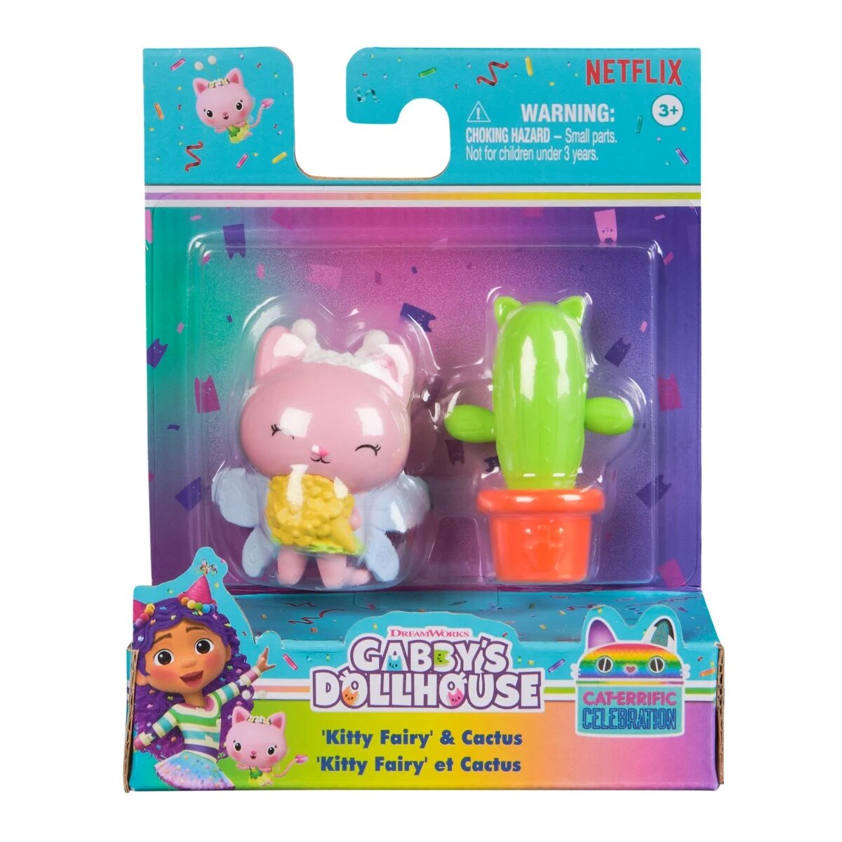 Gabby's Dollhouse Set figurina si accesoriu Gabbys Dollhouse Kitty Fairy si Cactus 20149927