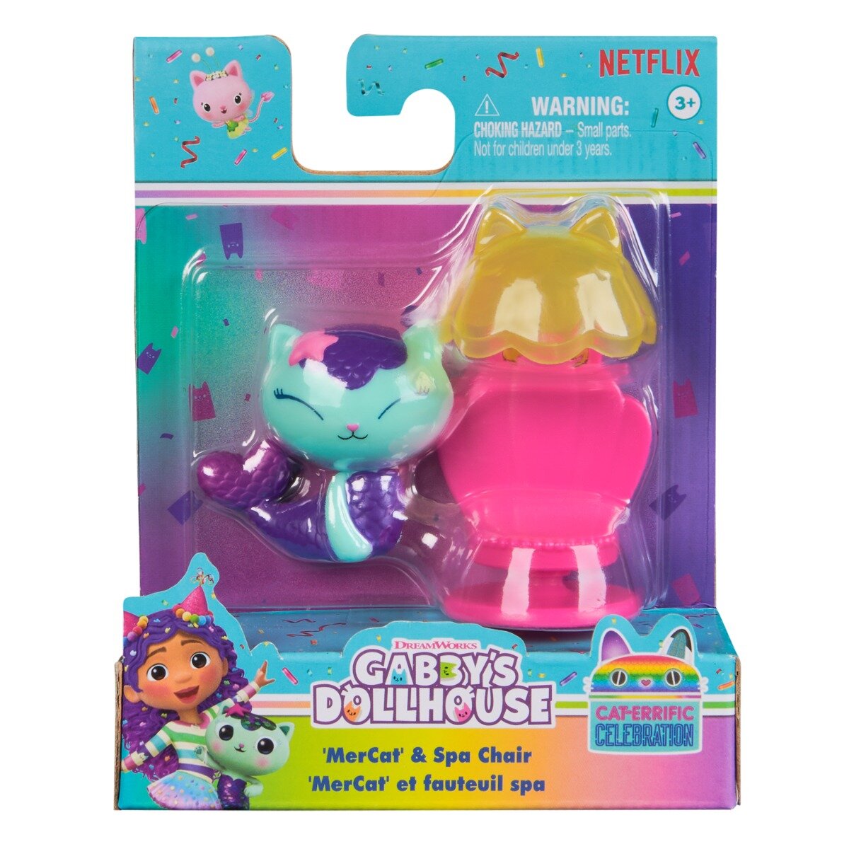 Gabby's Dollhouse Set figurina si accesoriu Gabbys Dollhouse MerCat si Spa Chair 20149928