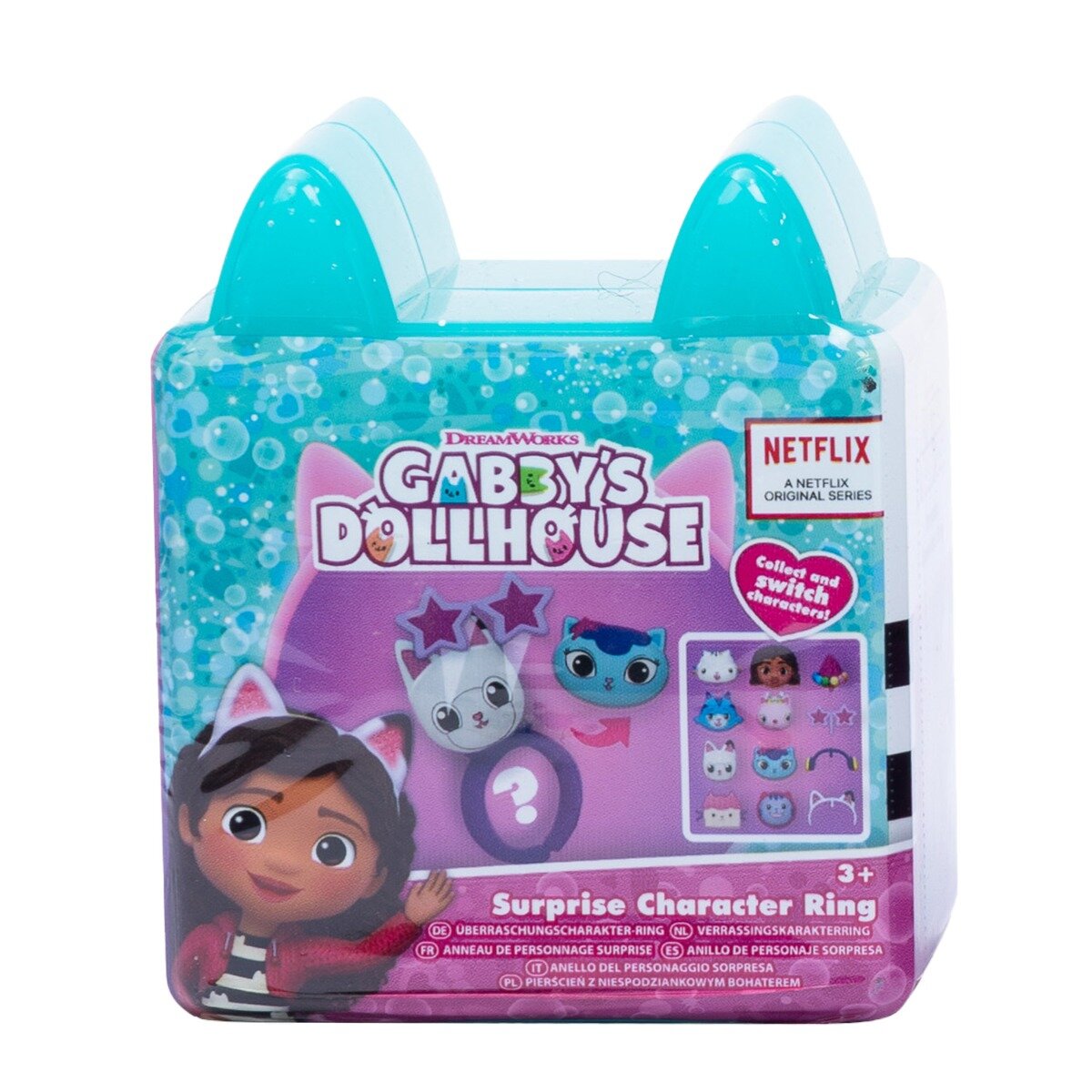 Gabby's Dollhouse Set inel cu figurina surpriza Gabbys Dollhouse Turcoaz