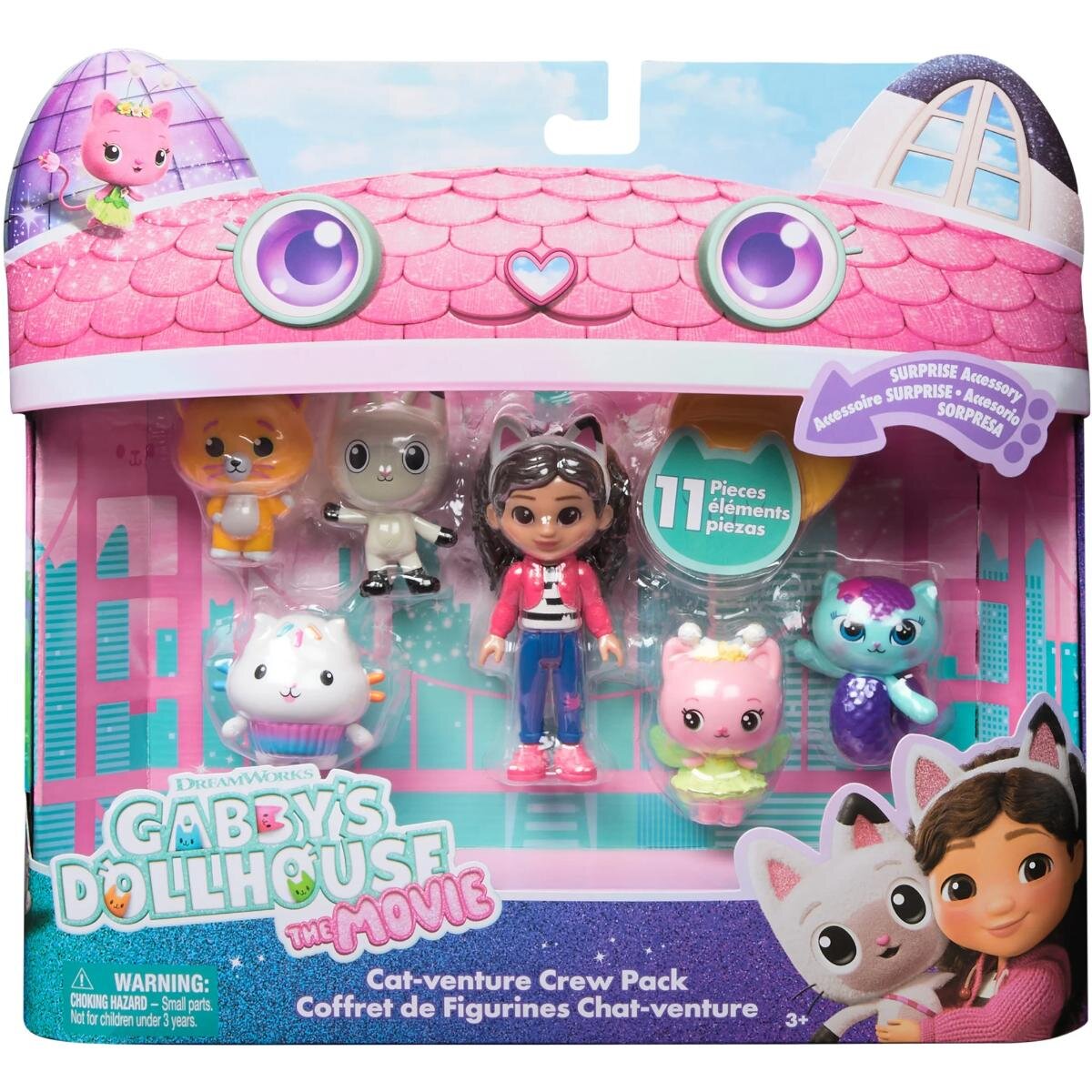 Gabby's Dollhouse Set mini figurine Gabbys Dollhouse Cat-venture Crew 6072633