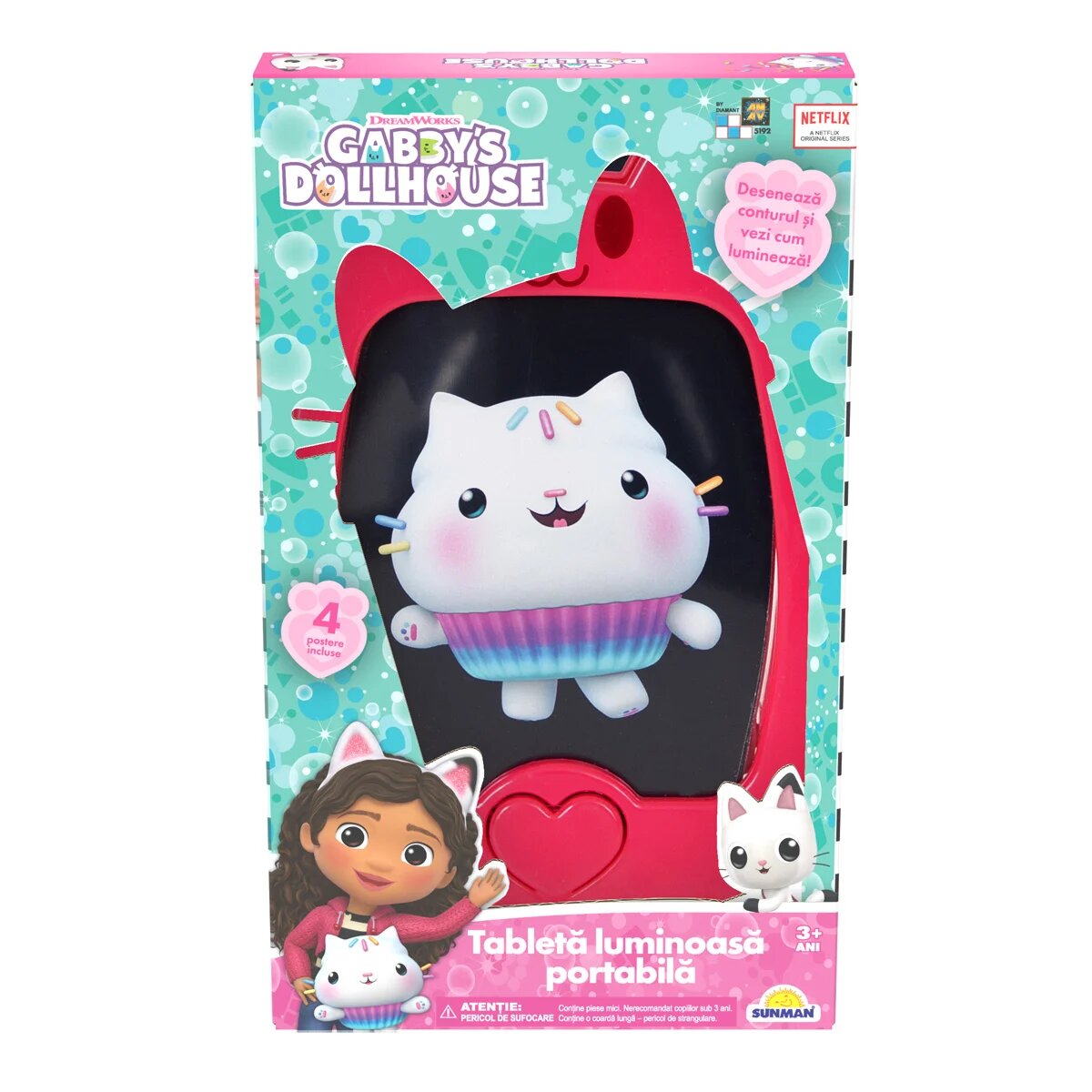 Gabby's Dollhouse Tableta de desenat Mobile Light Pad