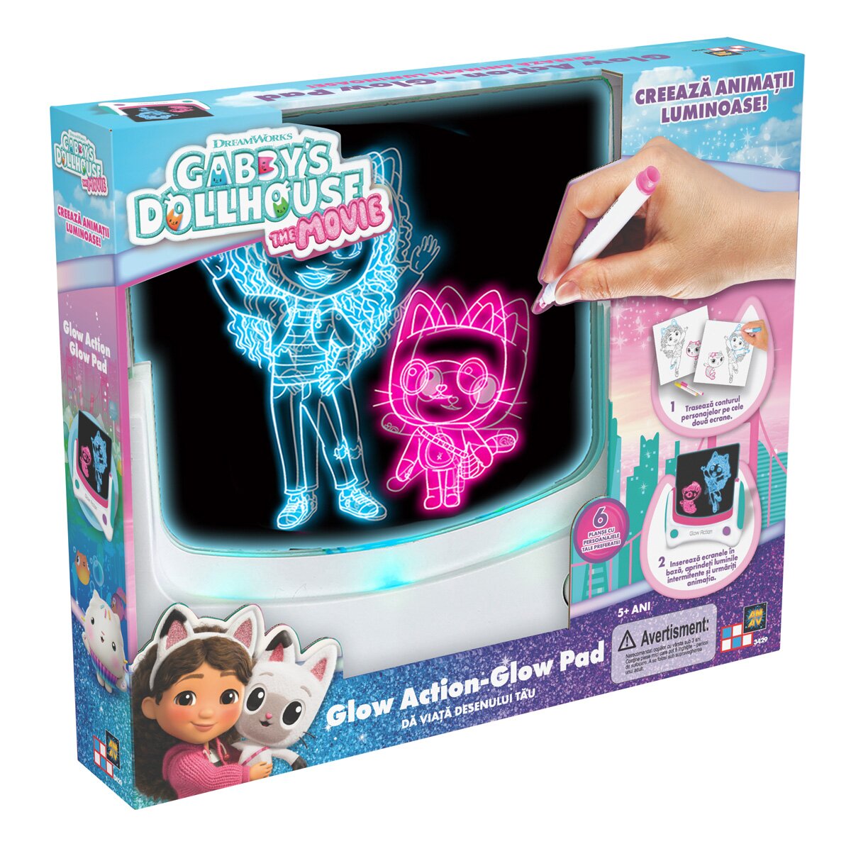 Gabby's Dollhouse Tableta luminoasa Gabbys Dollhouse Glow Action