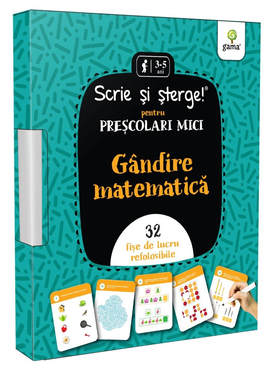Gama Gandire matematica Prescolari mici Scrie si sterge