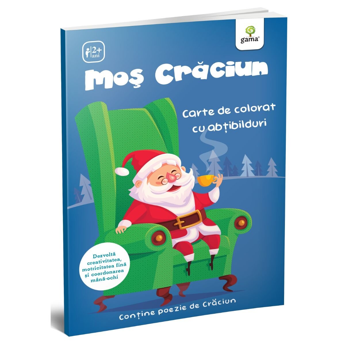 Gama Mos Craciun Carte de colorat cu abtibilduri Activitatile mele de Craciun