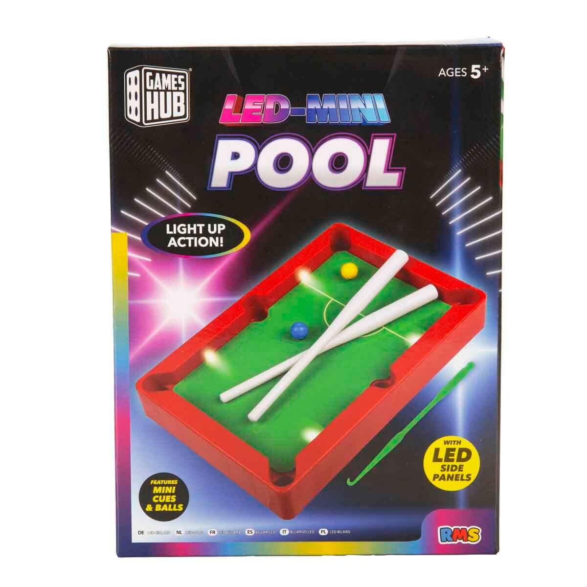Games Hub Joc de masa cu lumini LED Biliard