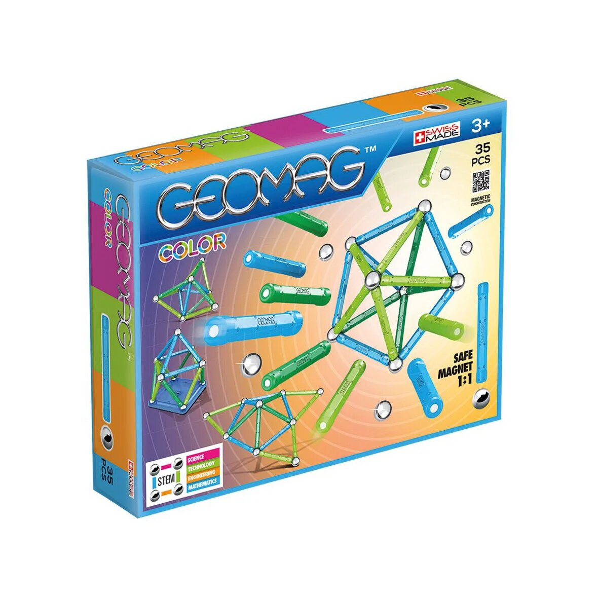Geomag Joc de constructie magnetic Color 35 piese
