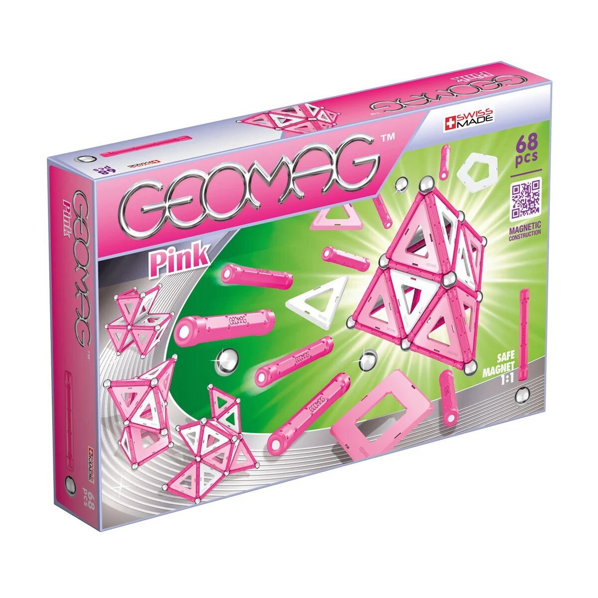 Geomag Joc de constructie magnetic Pink 68 piese