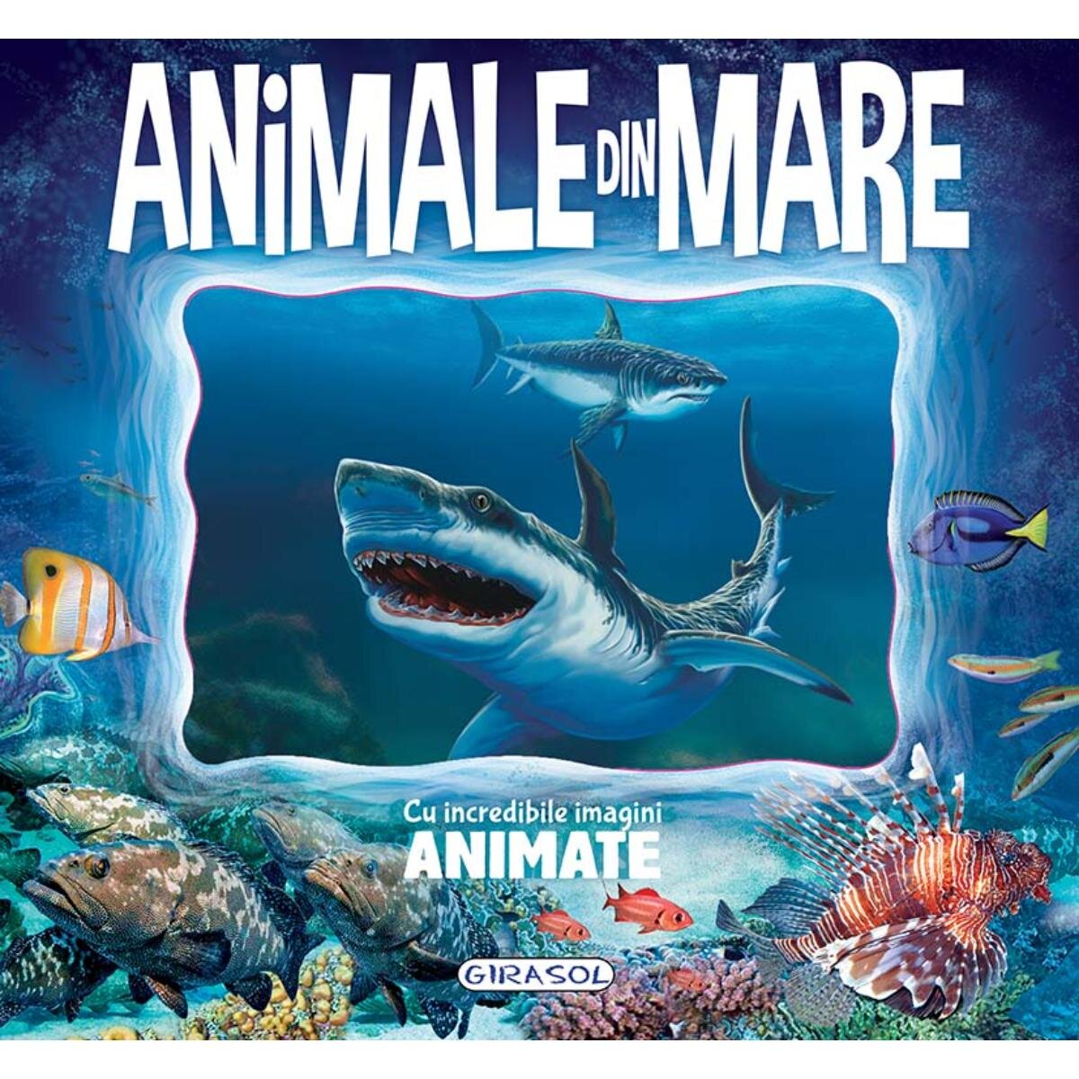 GIRASOL Carte cu imagini animate Animale din mare