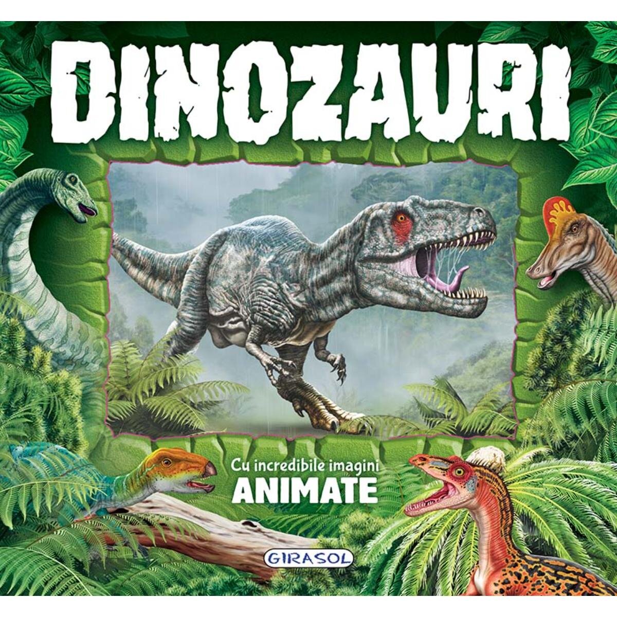 GIRASOL Carte cu imagini animate Dinozauri