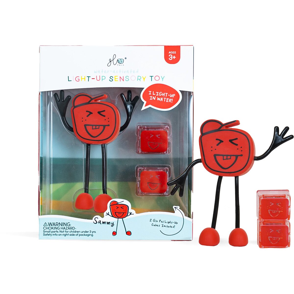 Glo Pals Set senzorial luminos Glo Pal Sammy Rosu