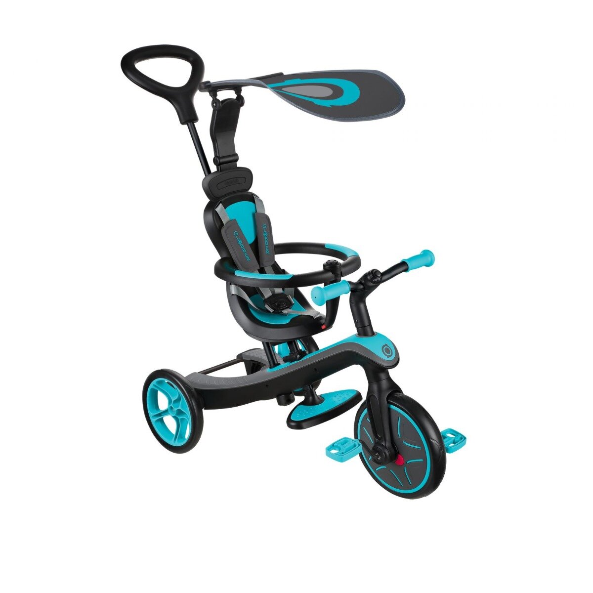 Globber Tricicleta Explorer 4 in 1 Turcoaz