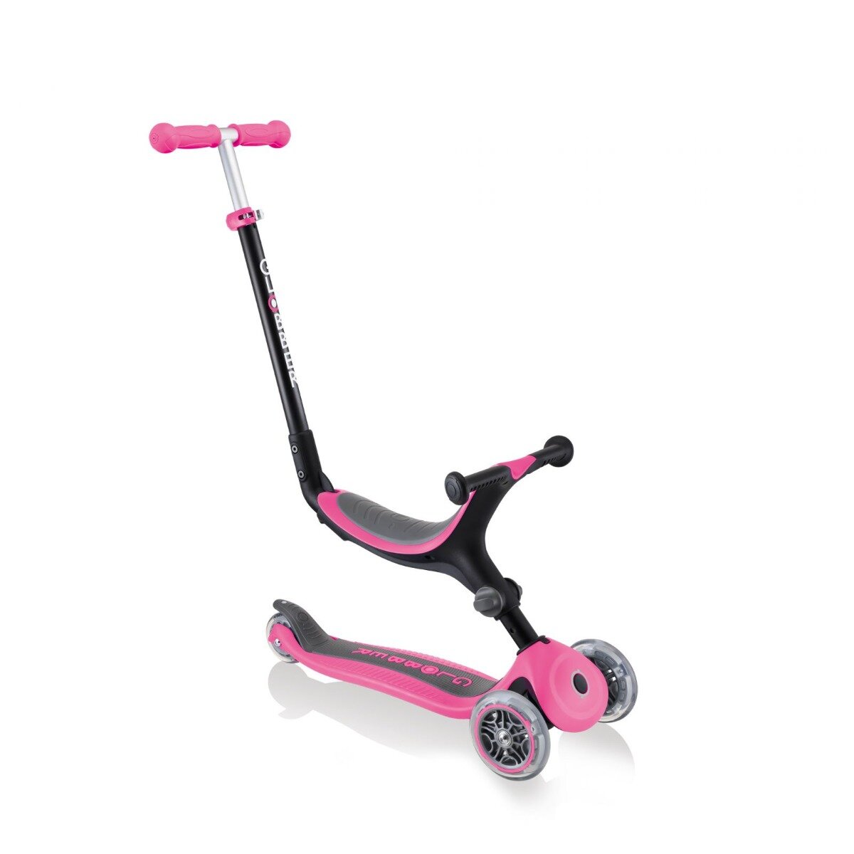 Globber Trotineta pliabila 4 In 1 Go-Up Roz