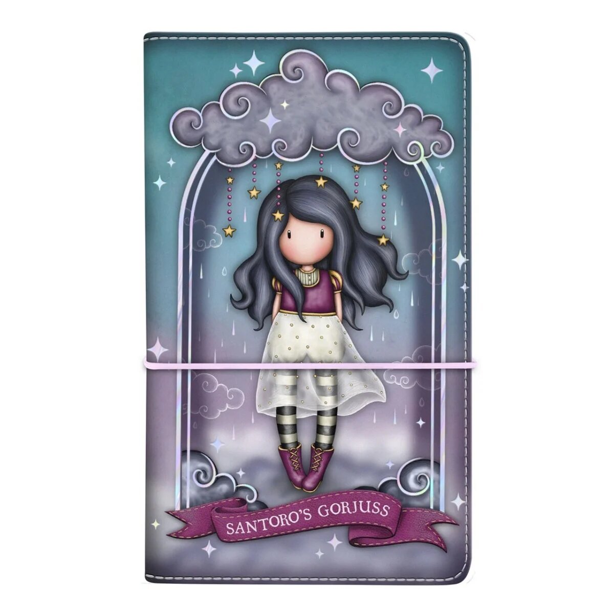 Gorjuss Agenda cu inchidere elastica Little Storm Cloud 128 file