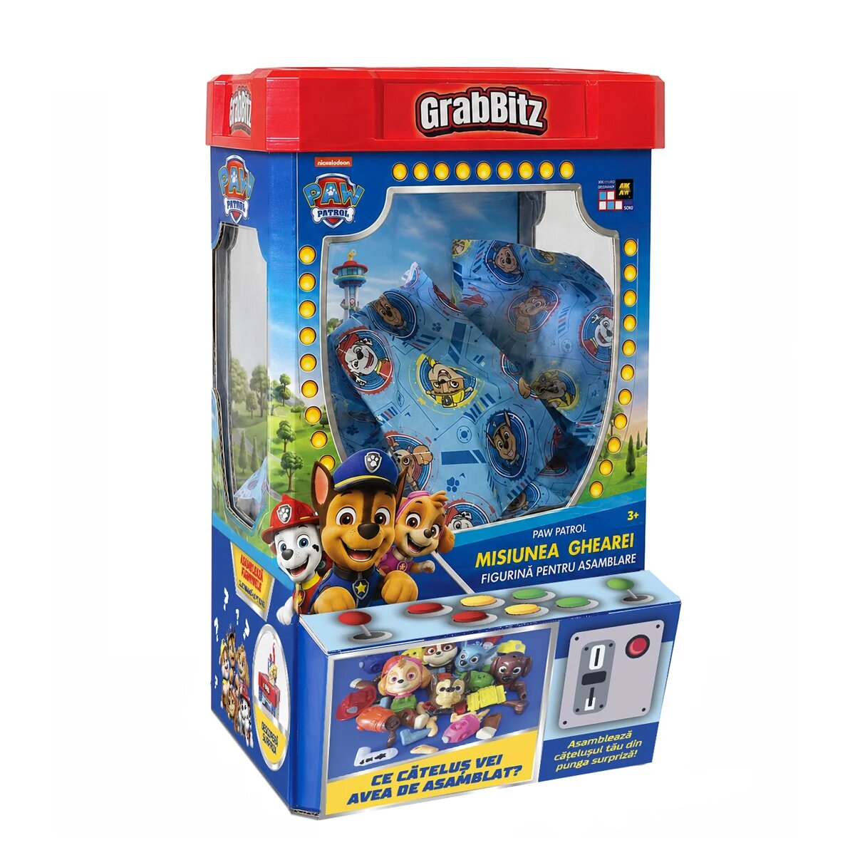 Grabbitz Aparat cu figurina surpriza de asamblat Paw Patrol