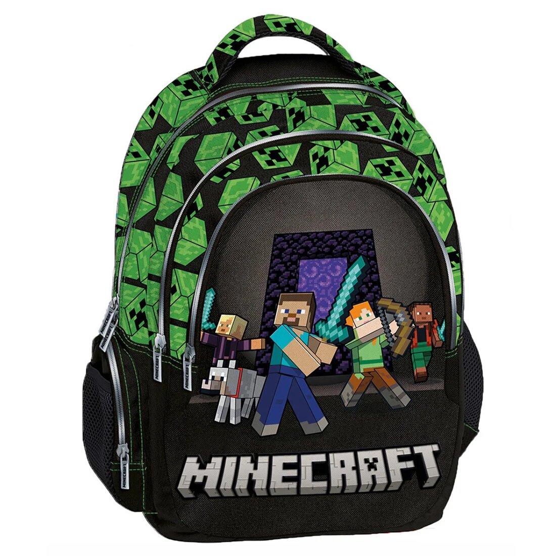 Graffiti Ghiozdan cu 3 compartimente Minecraft Squad