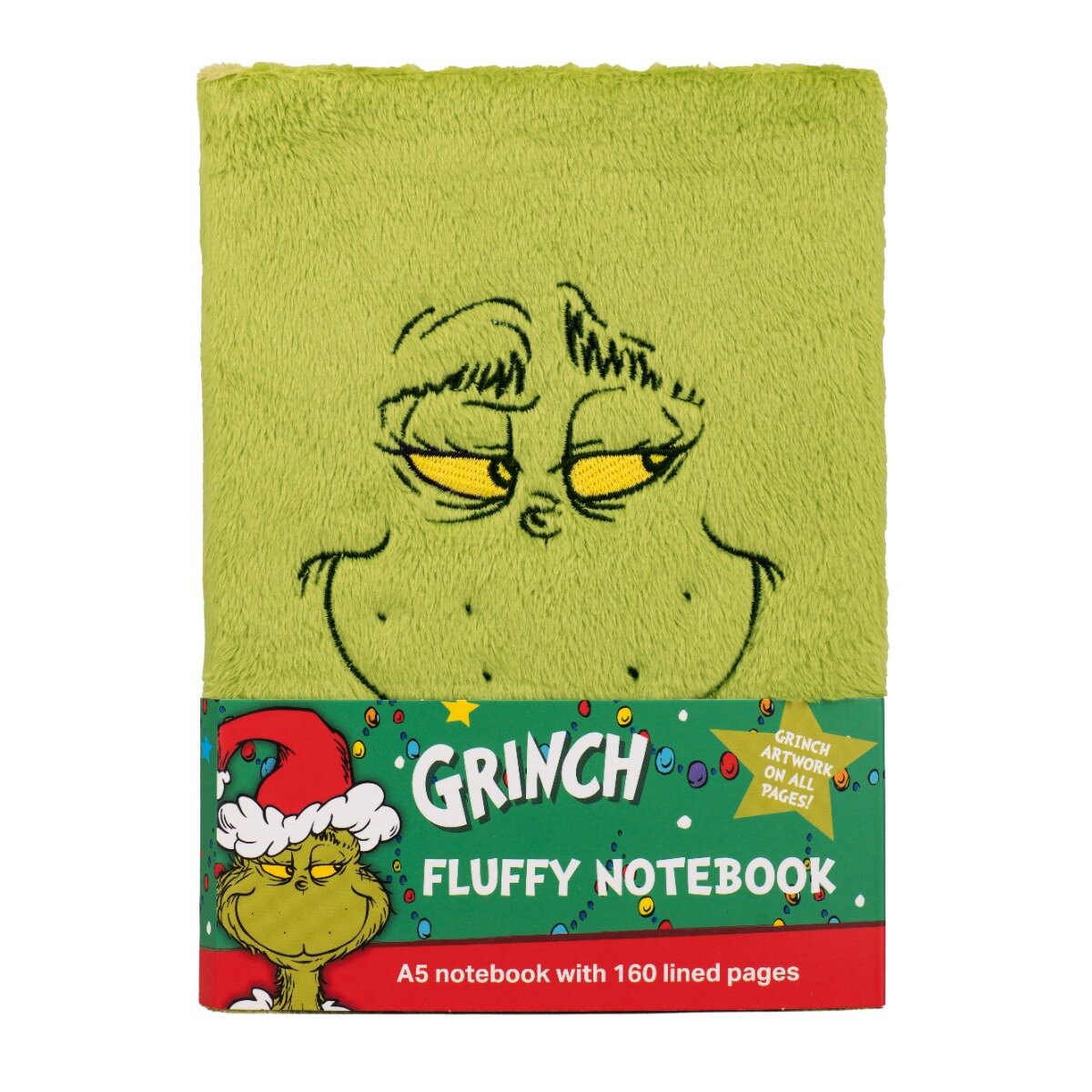 Grinch Agenda A5 Fluffy Notebook 160 pagini