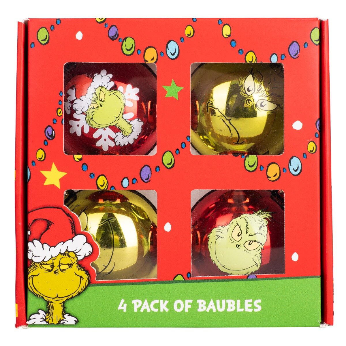 Grinch Set 4 globuri