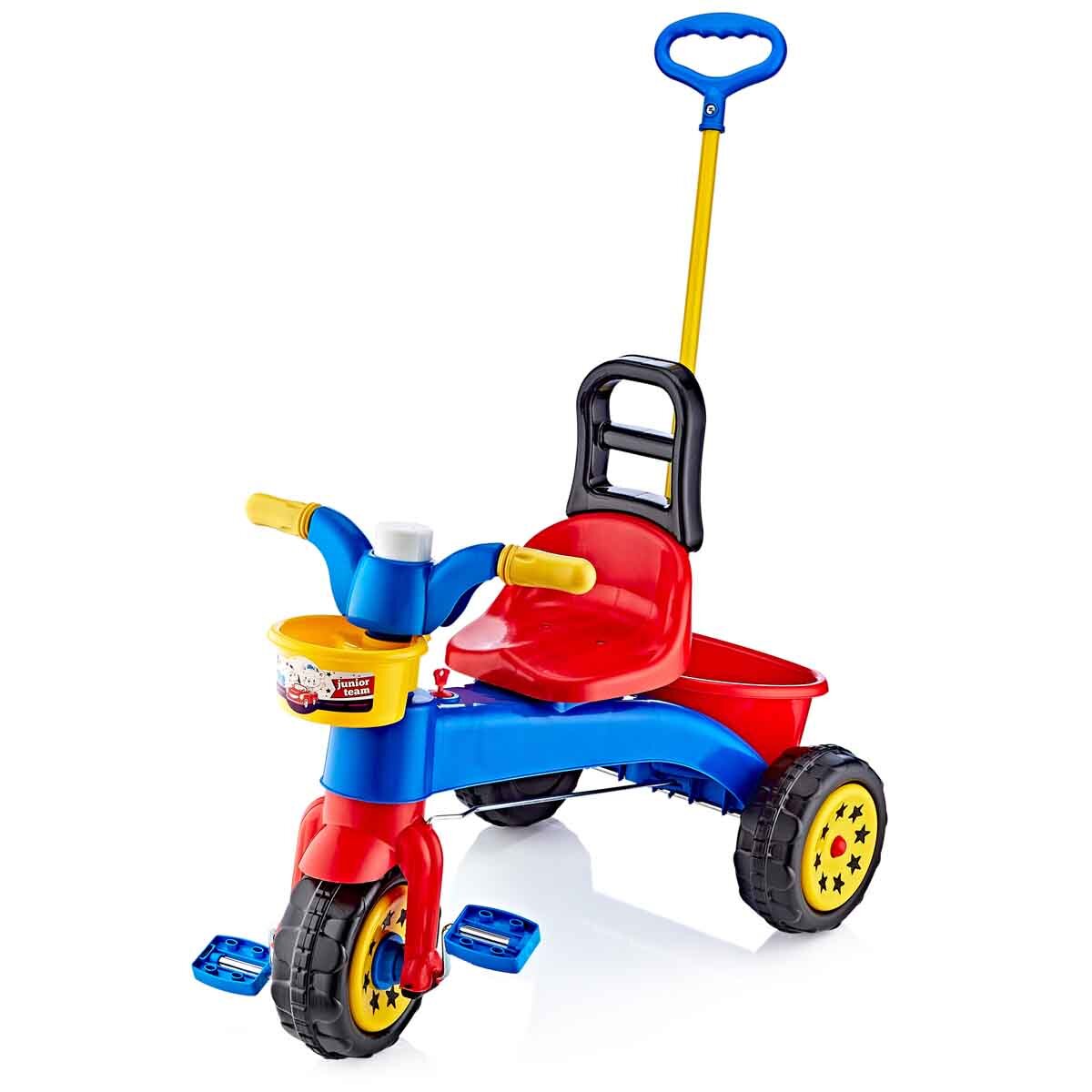 Guclu Toys Prima mea tricicleta cu maner si claxon Sweet