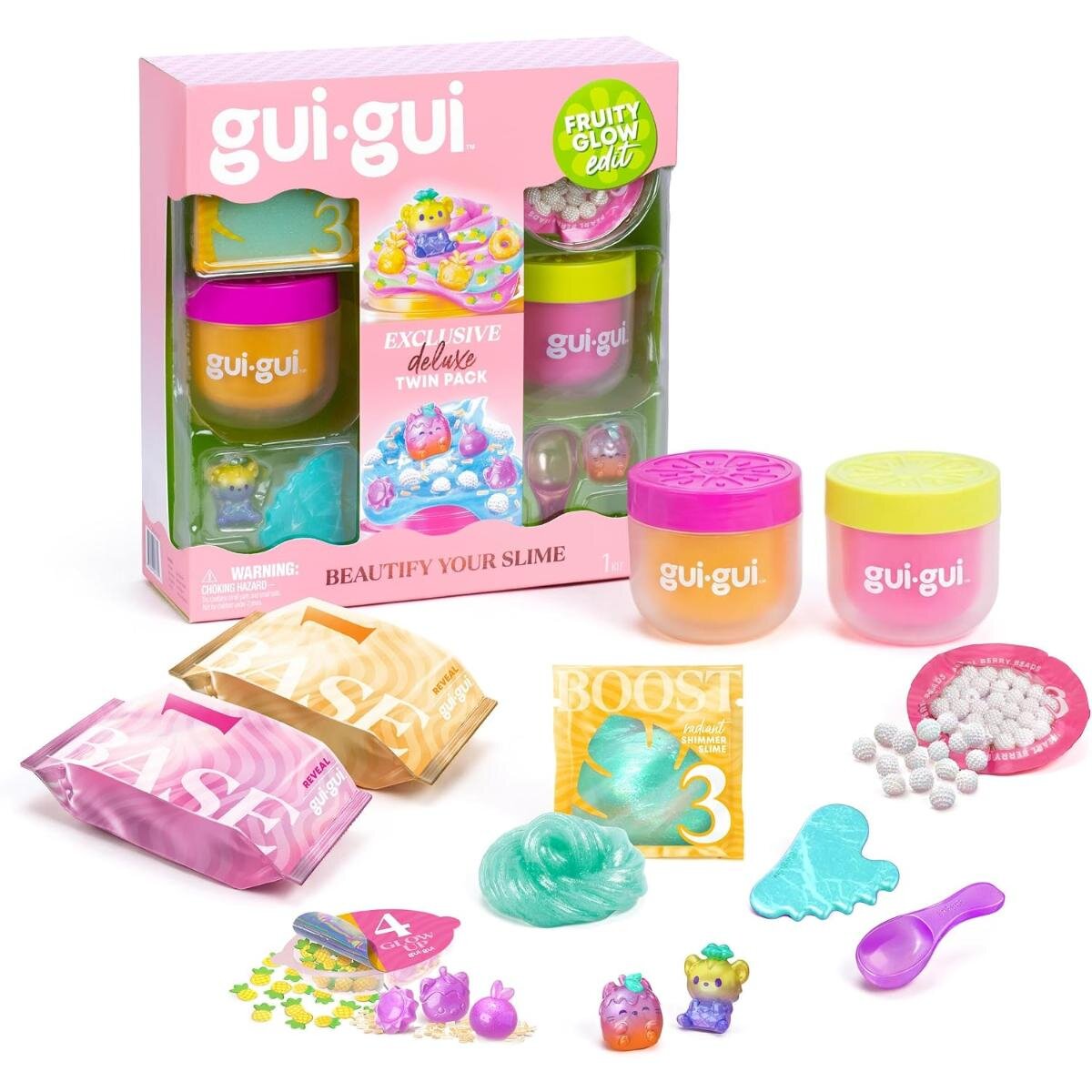 Gui Gui Set de creatie cu slime Fruity Glow Deluxe