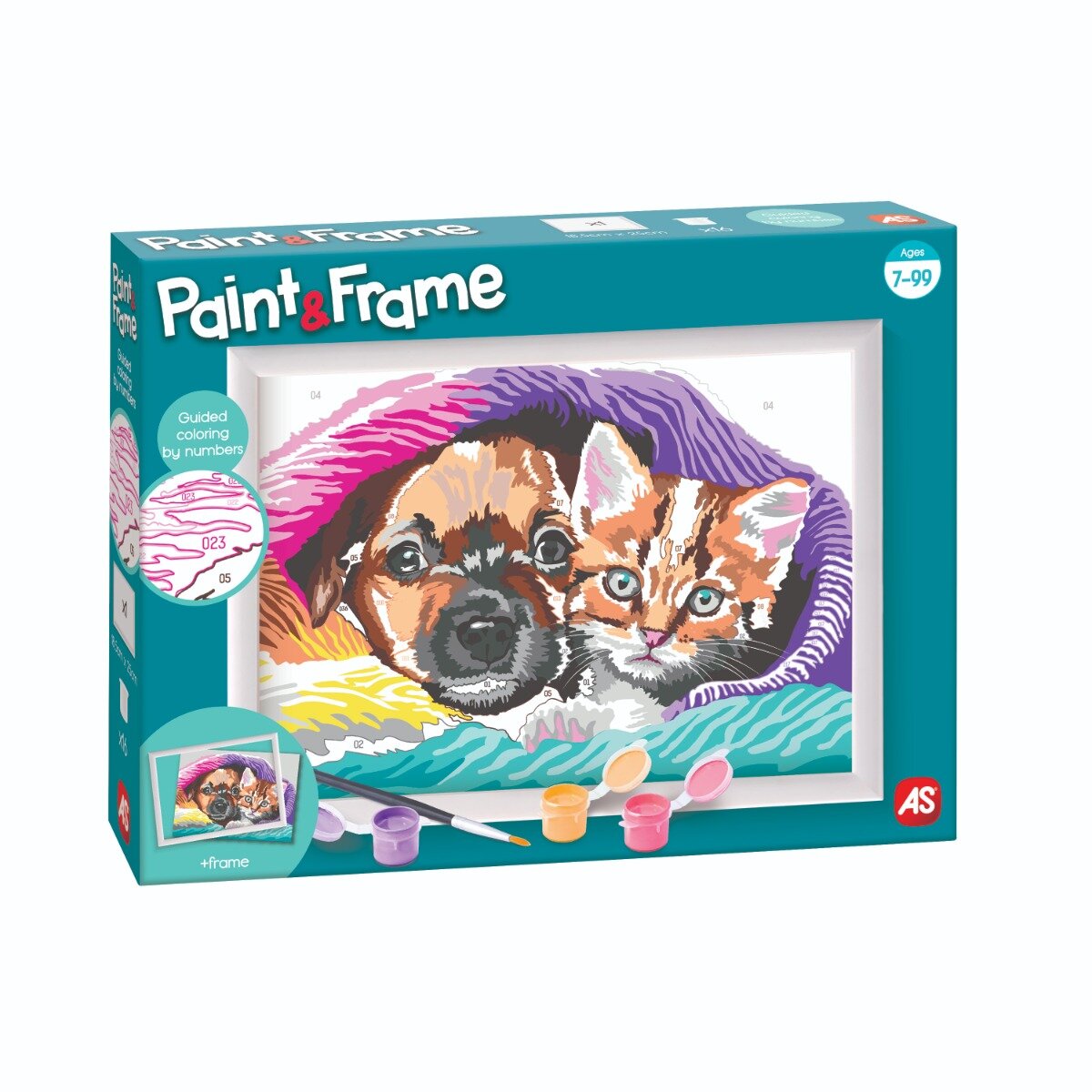 Happi Hobbi Set de pictura pe numere Picteaza si inrameaza Dulce prietenie
