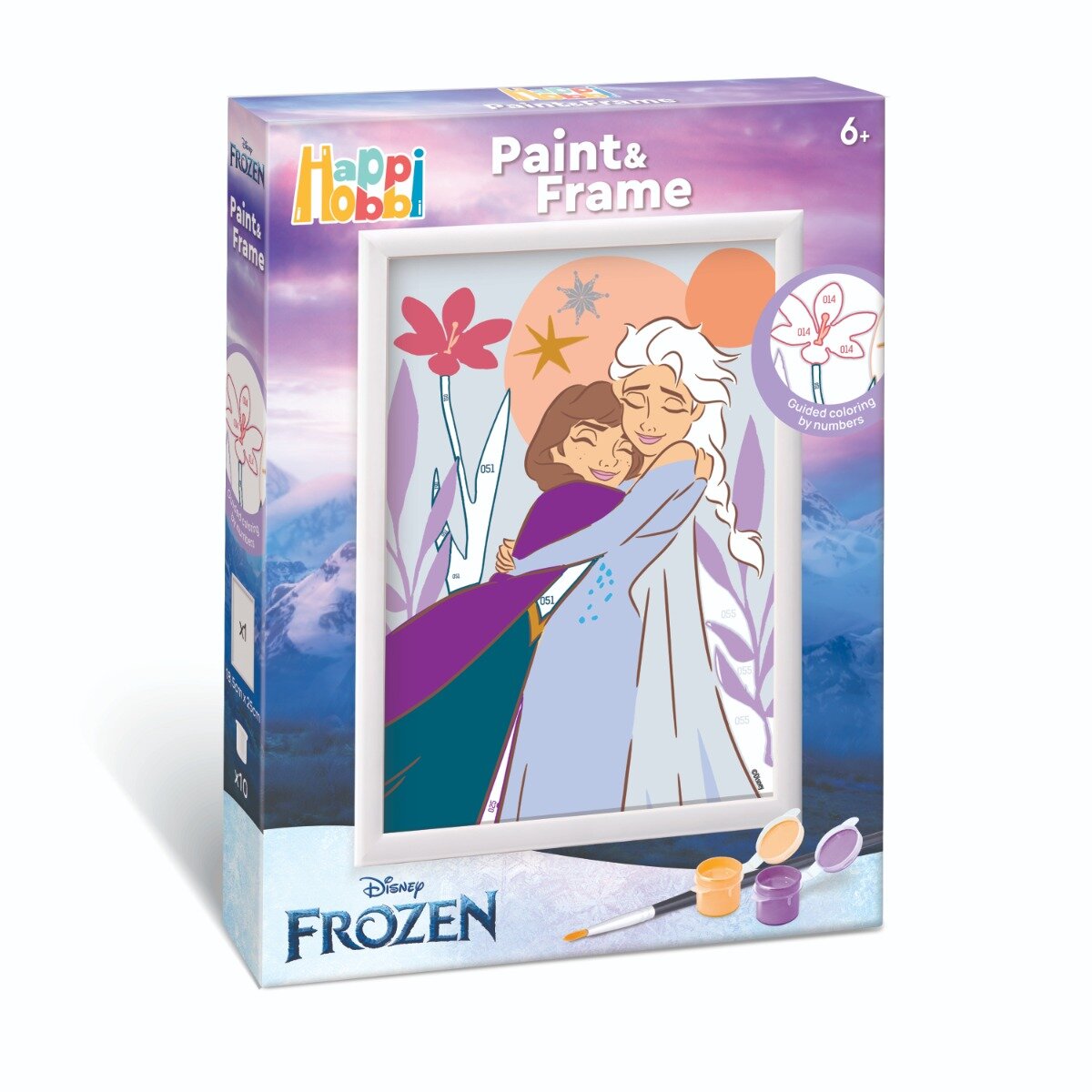 Happi Hobbi Set de pictura pe numere Picteaza si inrameaza Frozen