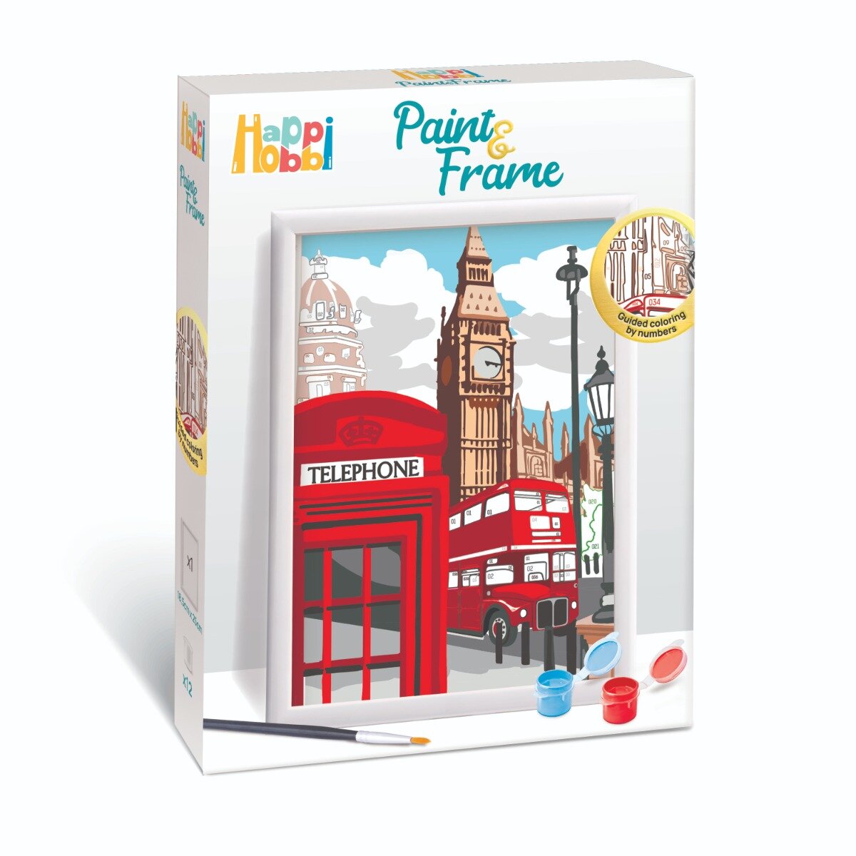Happi Hobbi Set de pictura pe numere Picteaza si inrameaza Majestic London