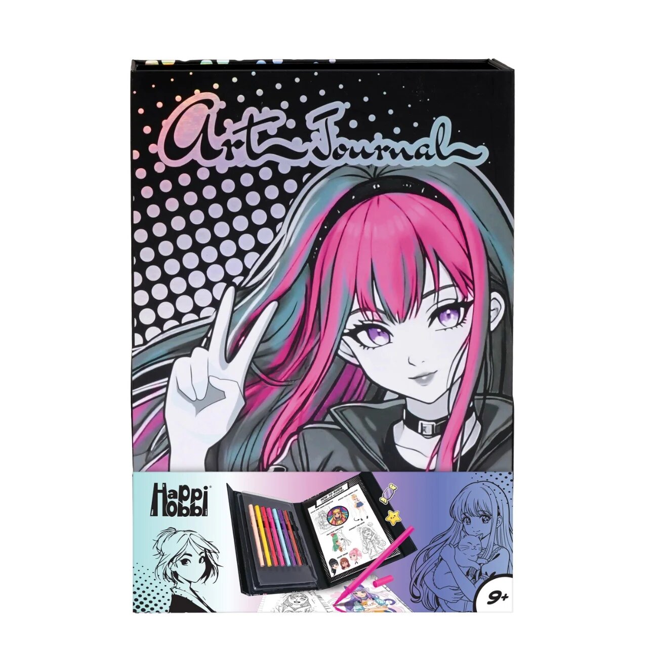 Happi Hobbi Set jurnal cu markere Manga