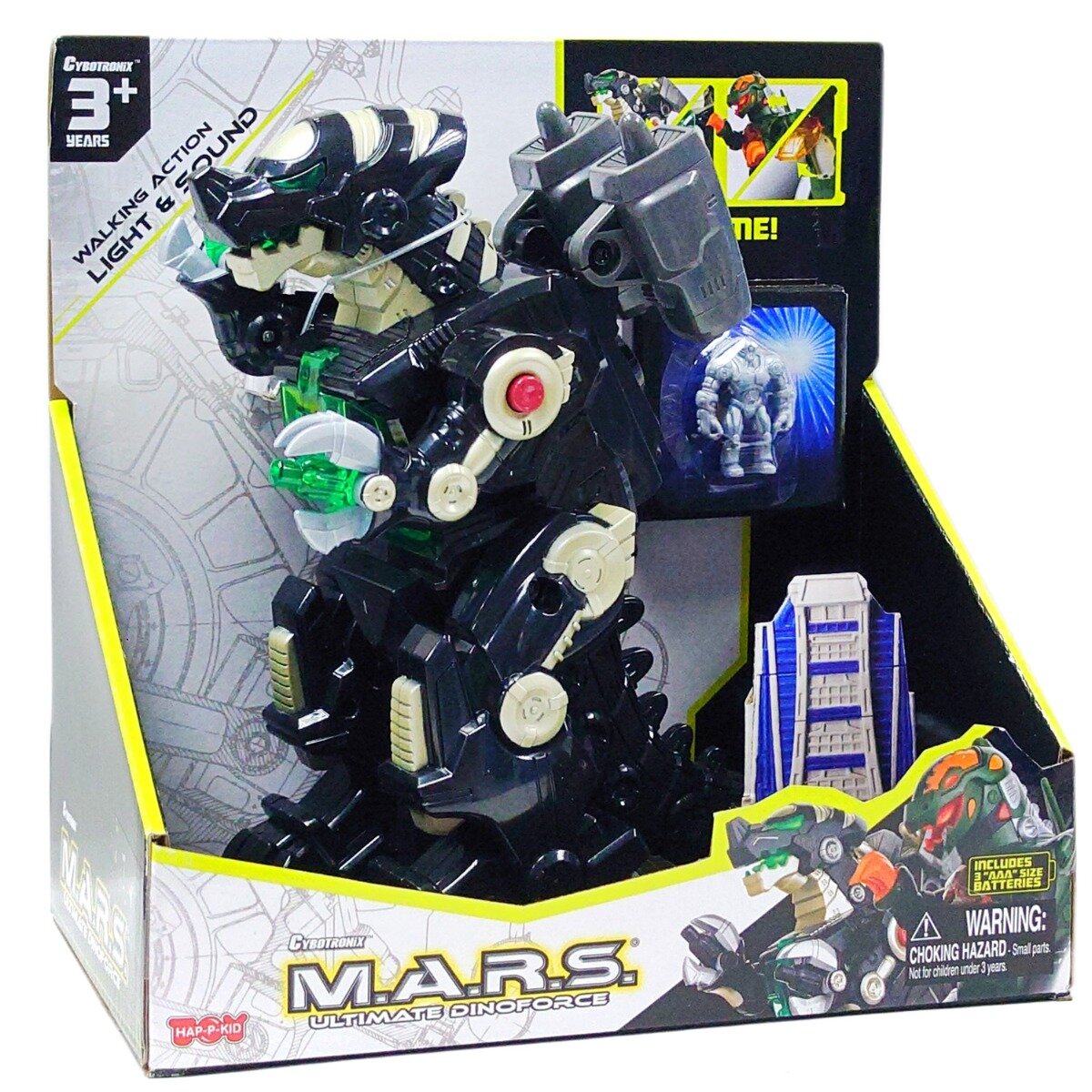 Happy Kid Robot interactiv M.A.R.S. Ultimate Dinoforce Negru