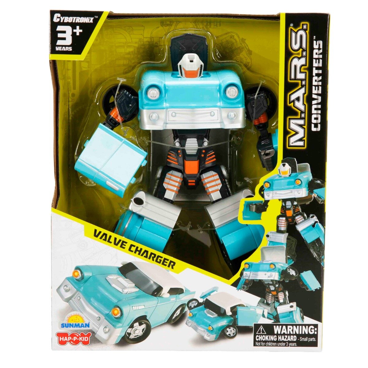 Happy Kid Robot transformabil M.A.R.S. Valve Charger Turcoaz